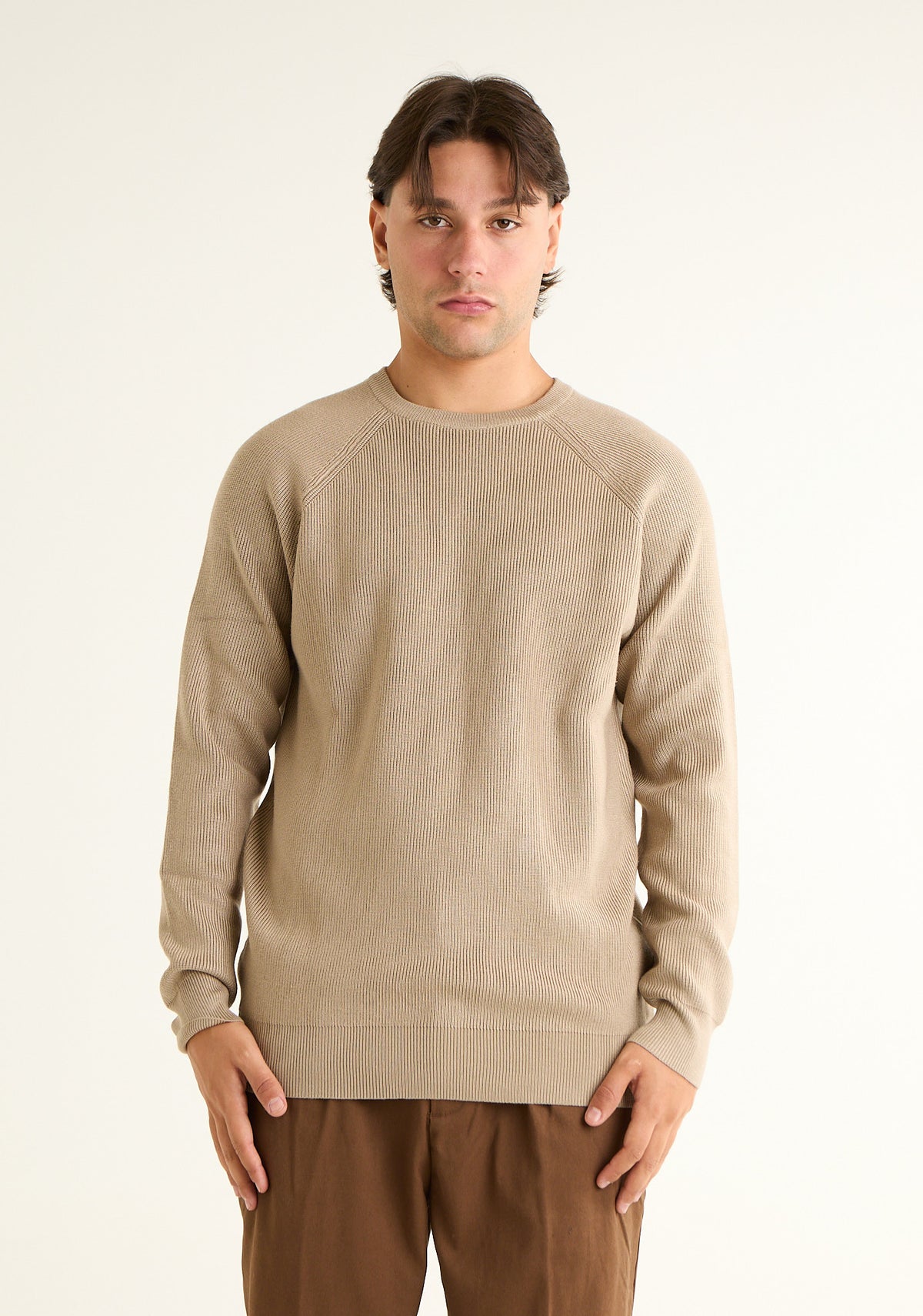 Maglia paricollo in costa inglese
