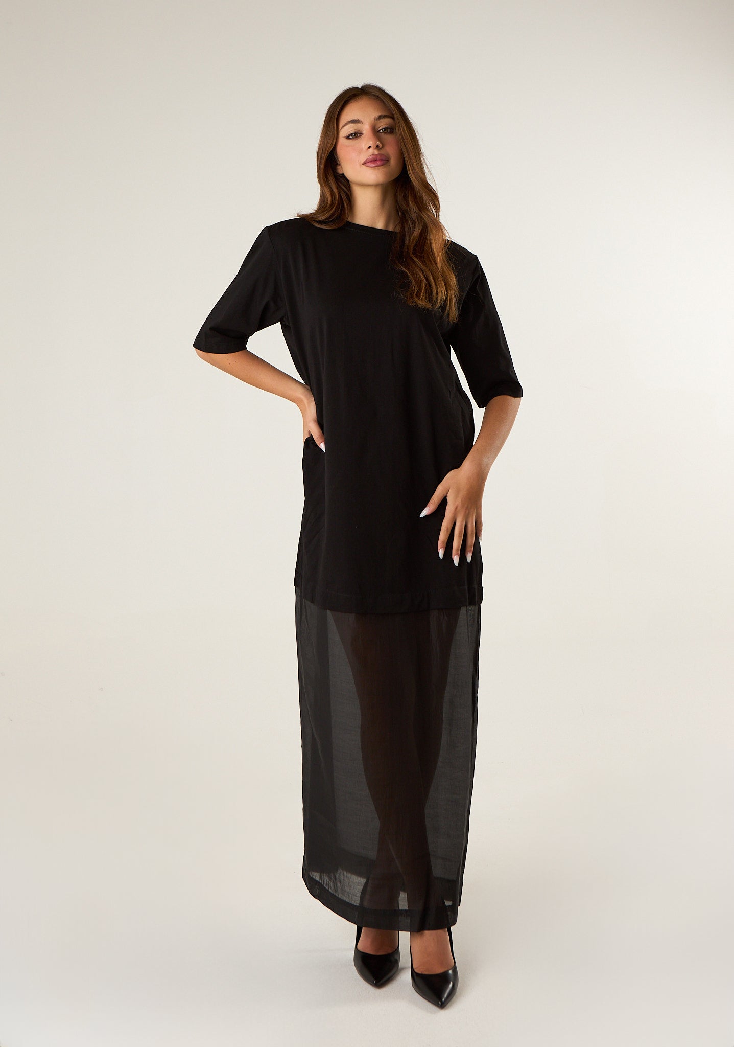 Abito maxi t-shirt