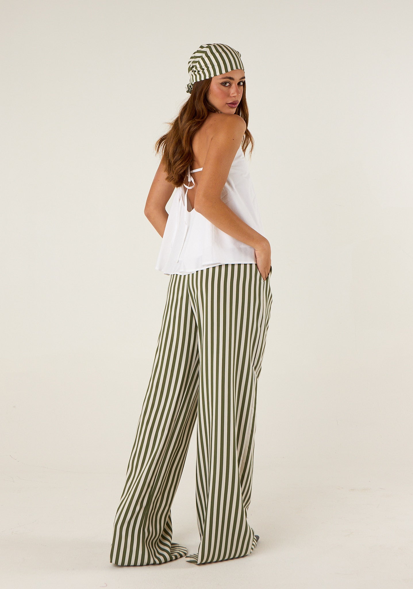 Pantalone palazzo a righe