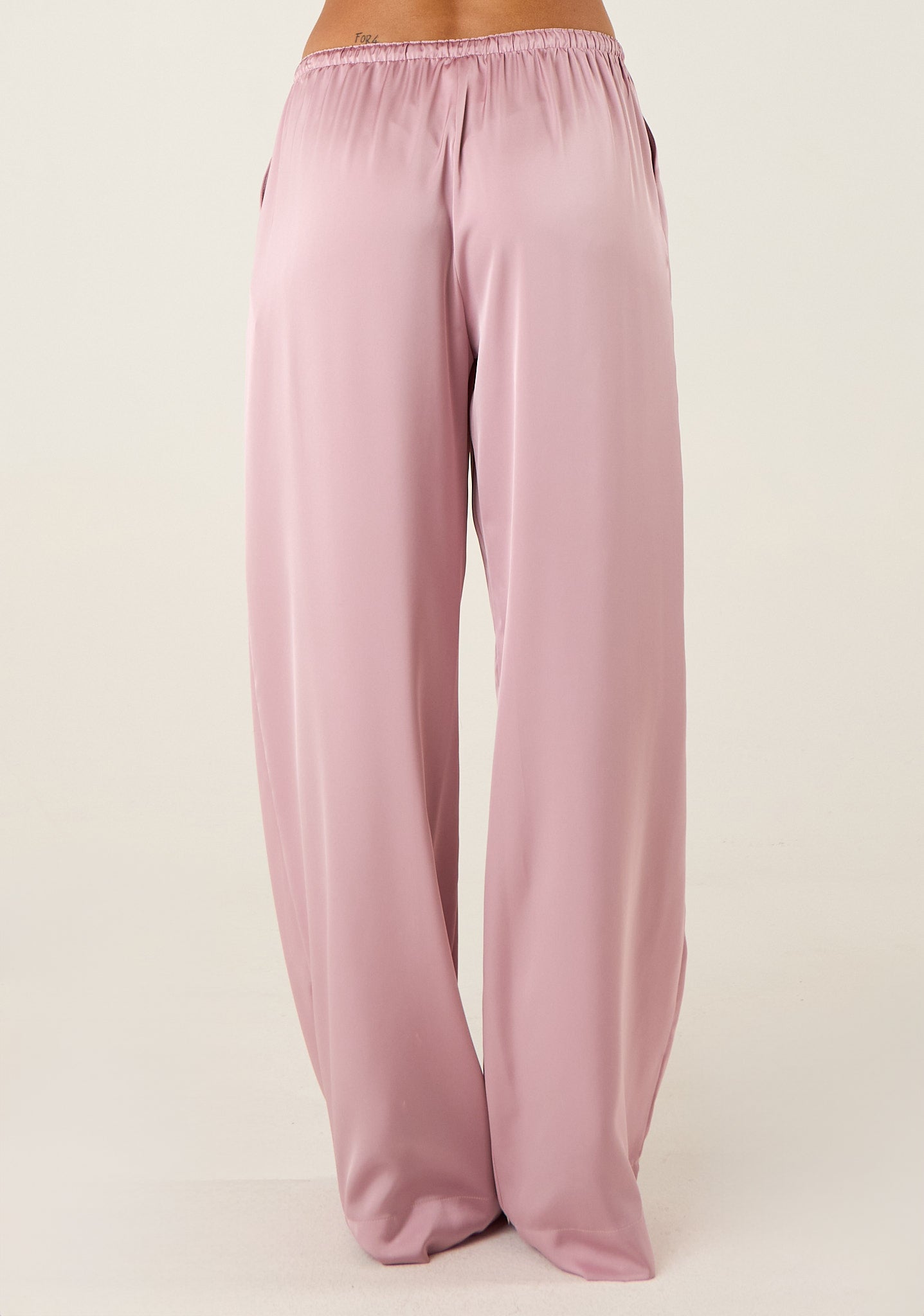 Pantalone comodo in raso