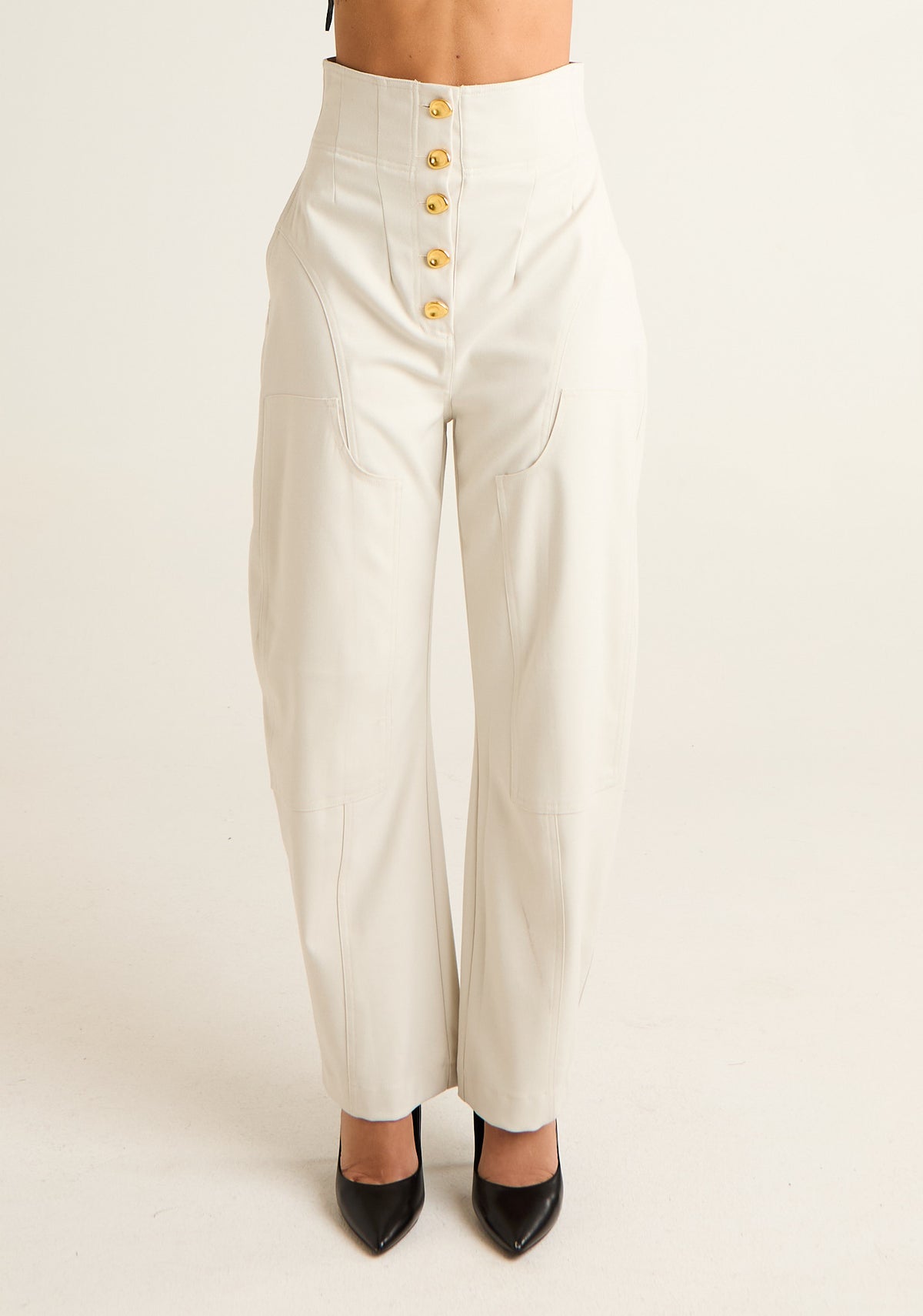 Pantalone Balloon con vita a corpetto