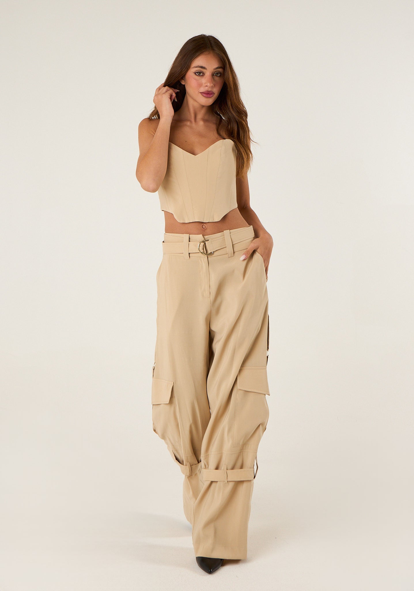 Pantalone cargo over
