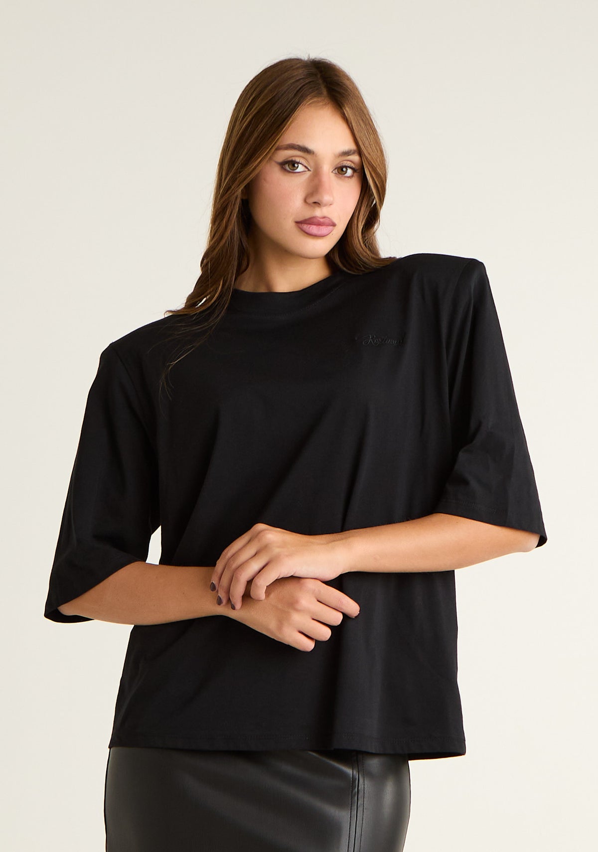 T-shirt quadrata con spalline