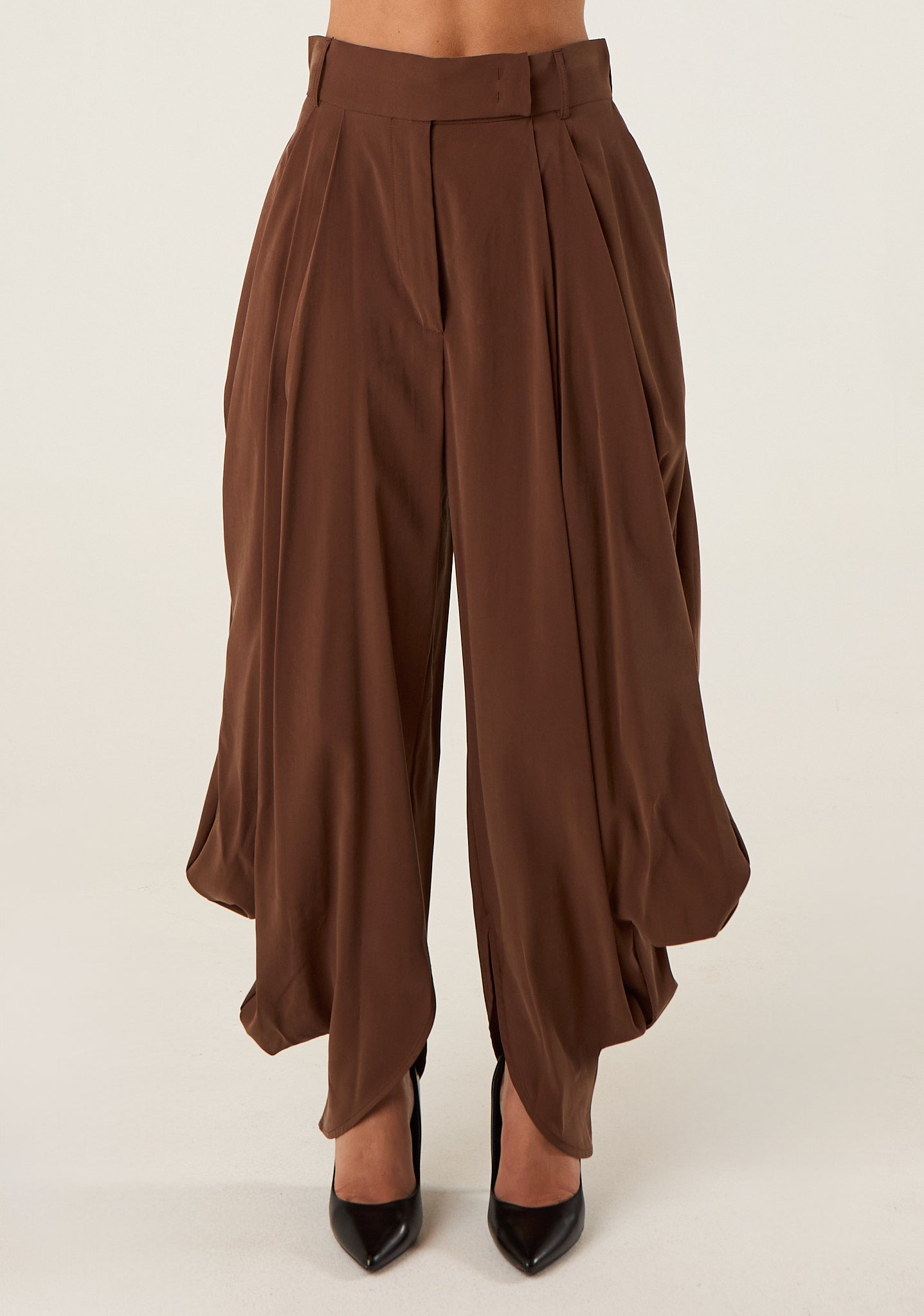 Pantalone harem drappeggiato
