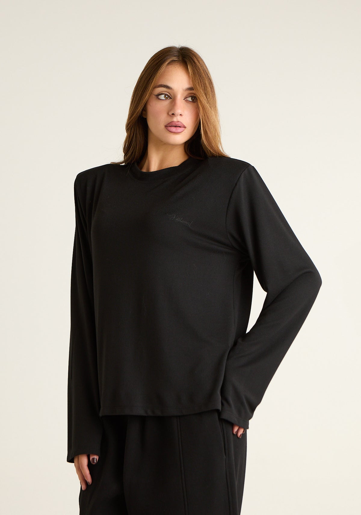 Maglia maniche lunghe a scatoletta