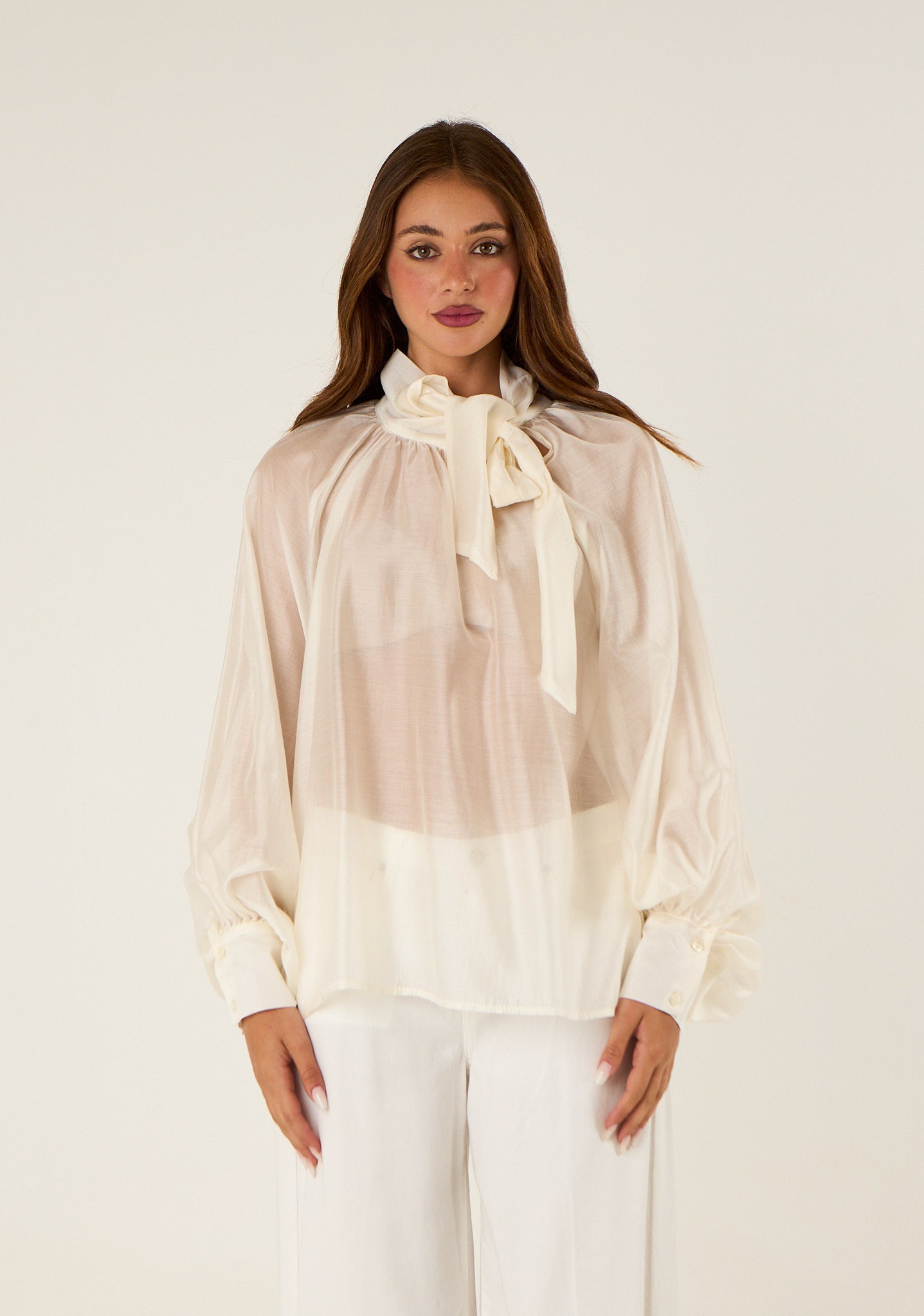 Blusa trasparente