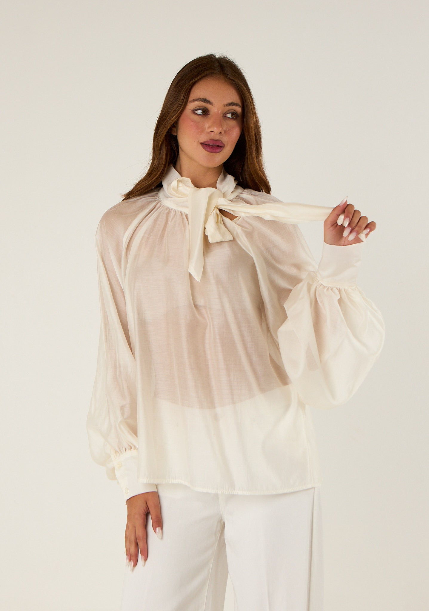 Blusa trasparente