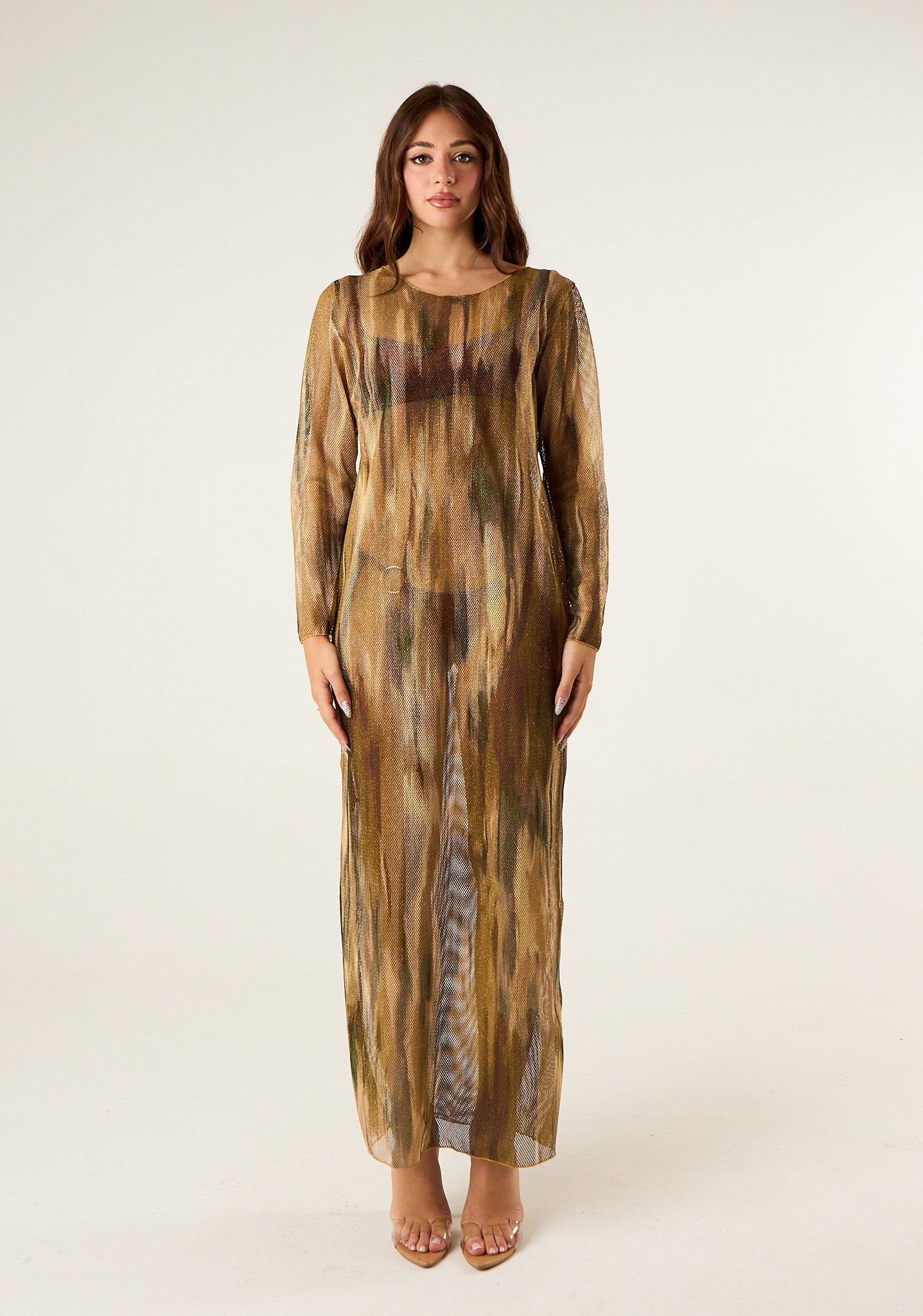 Abito in rete lurex