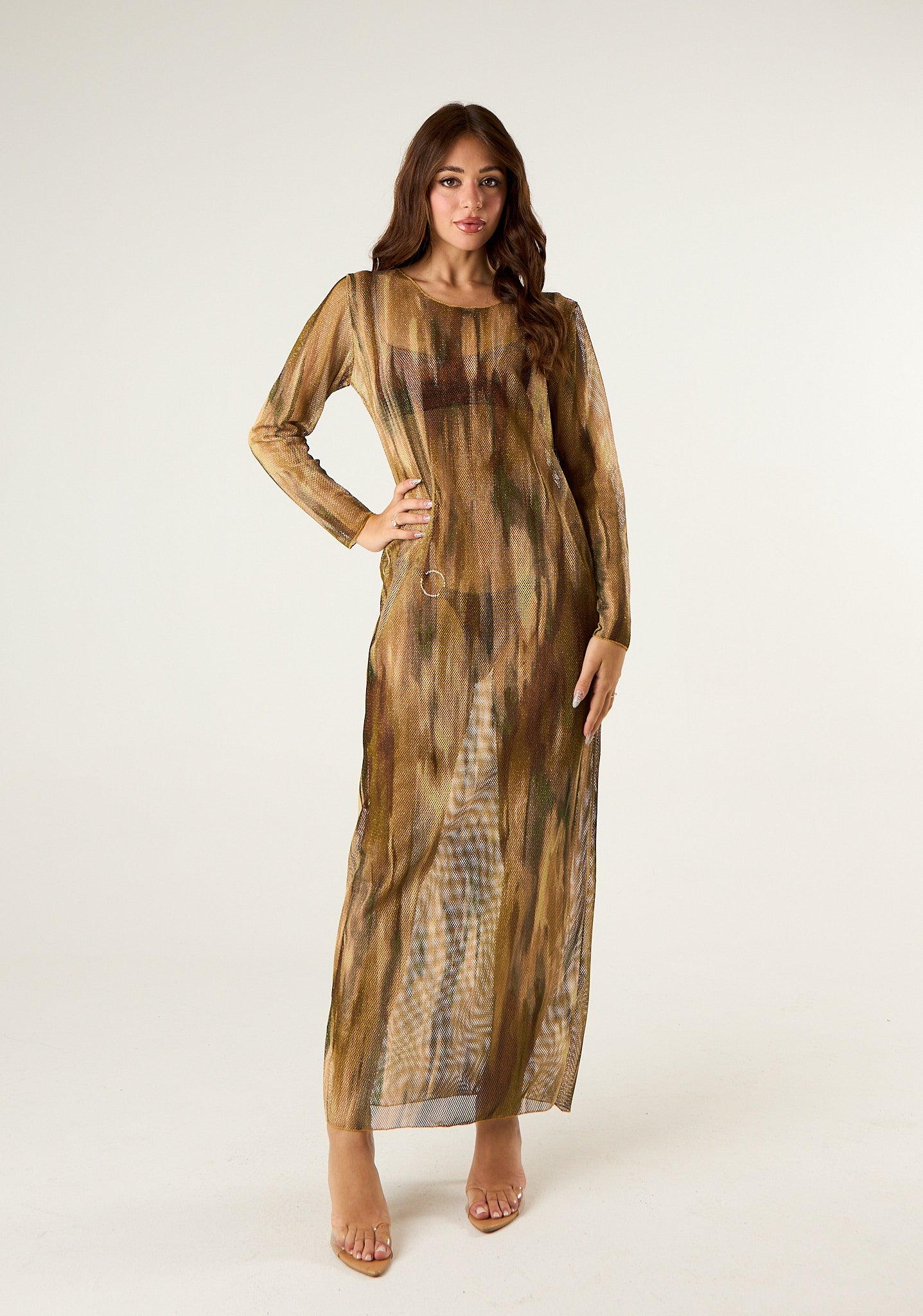 Abito in rete lurex