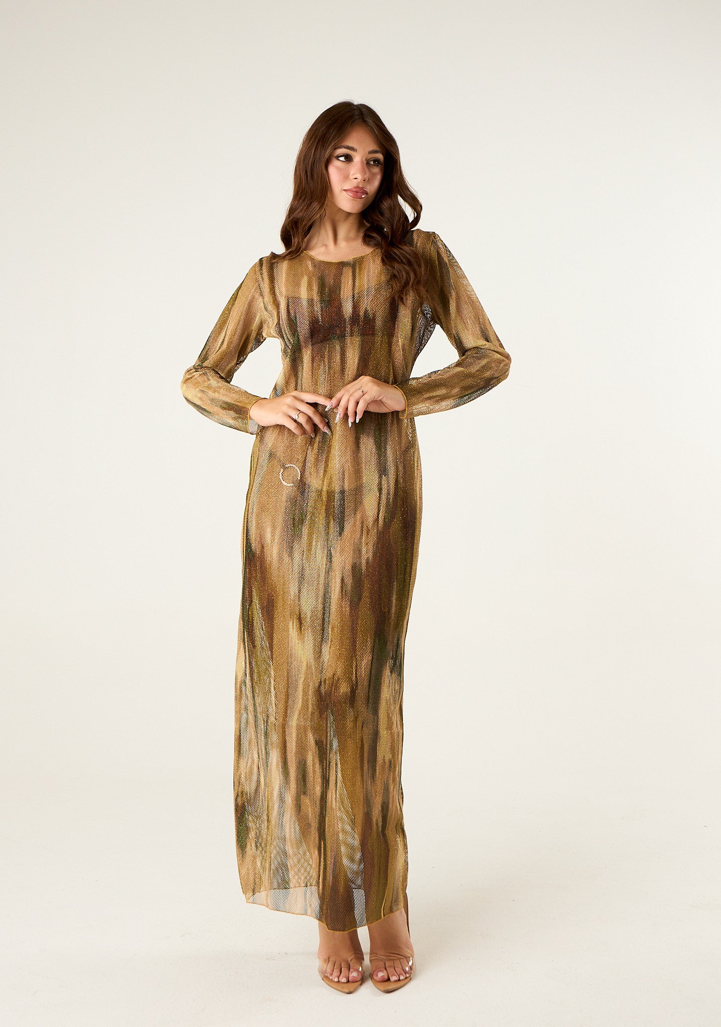 Abito in rete lurex