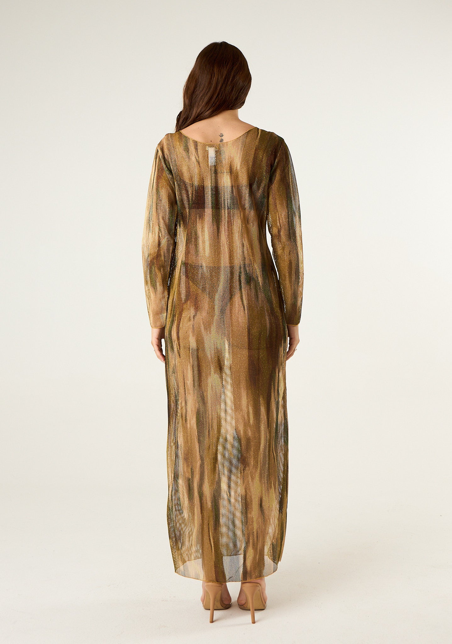 Abito in rete lurex