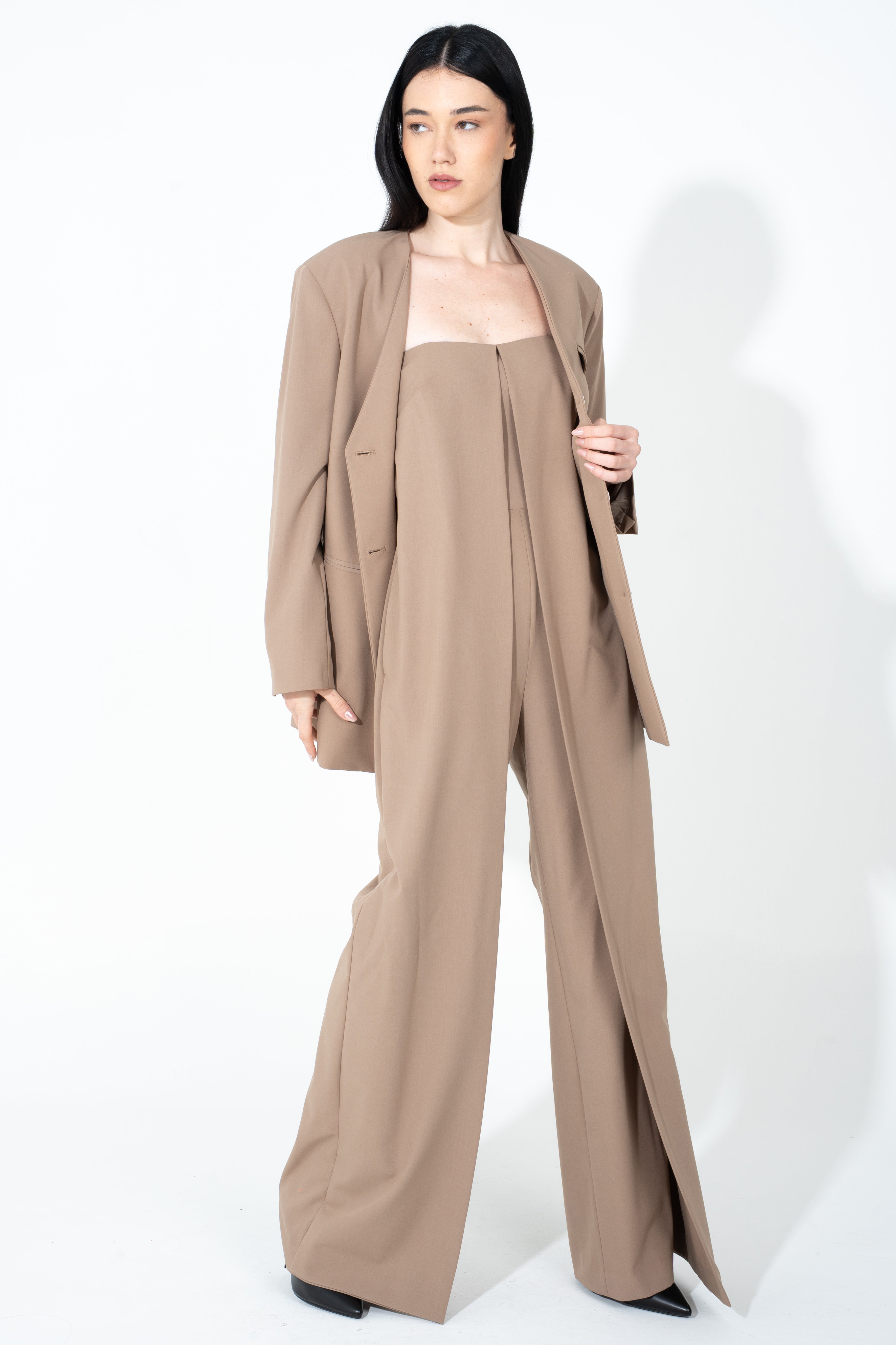 Blazer senza colletto