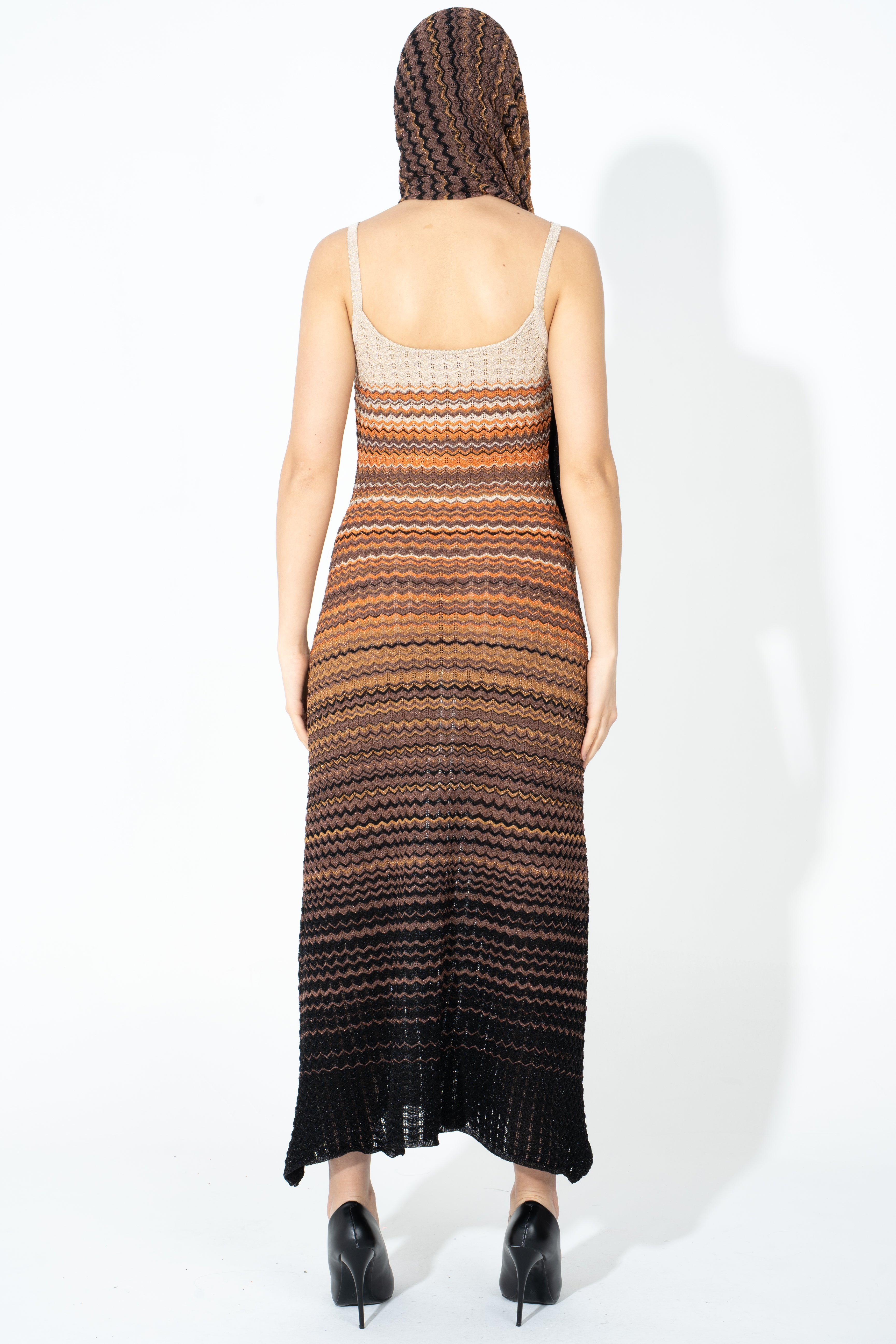 Abito in maglia lurex degrade'
