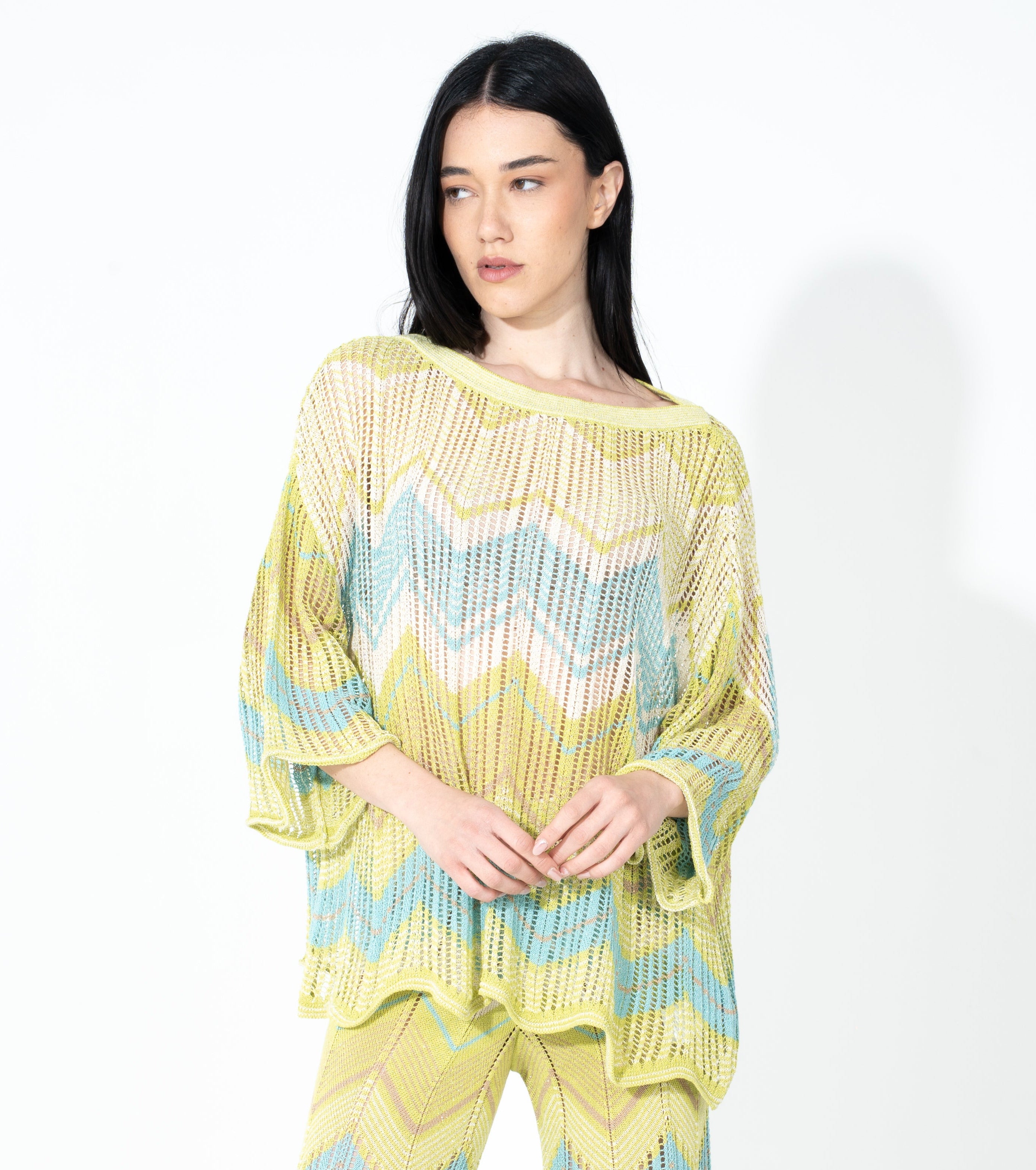 Maglia over traforata