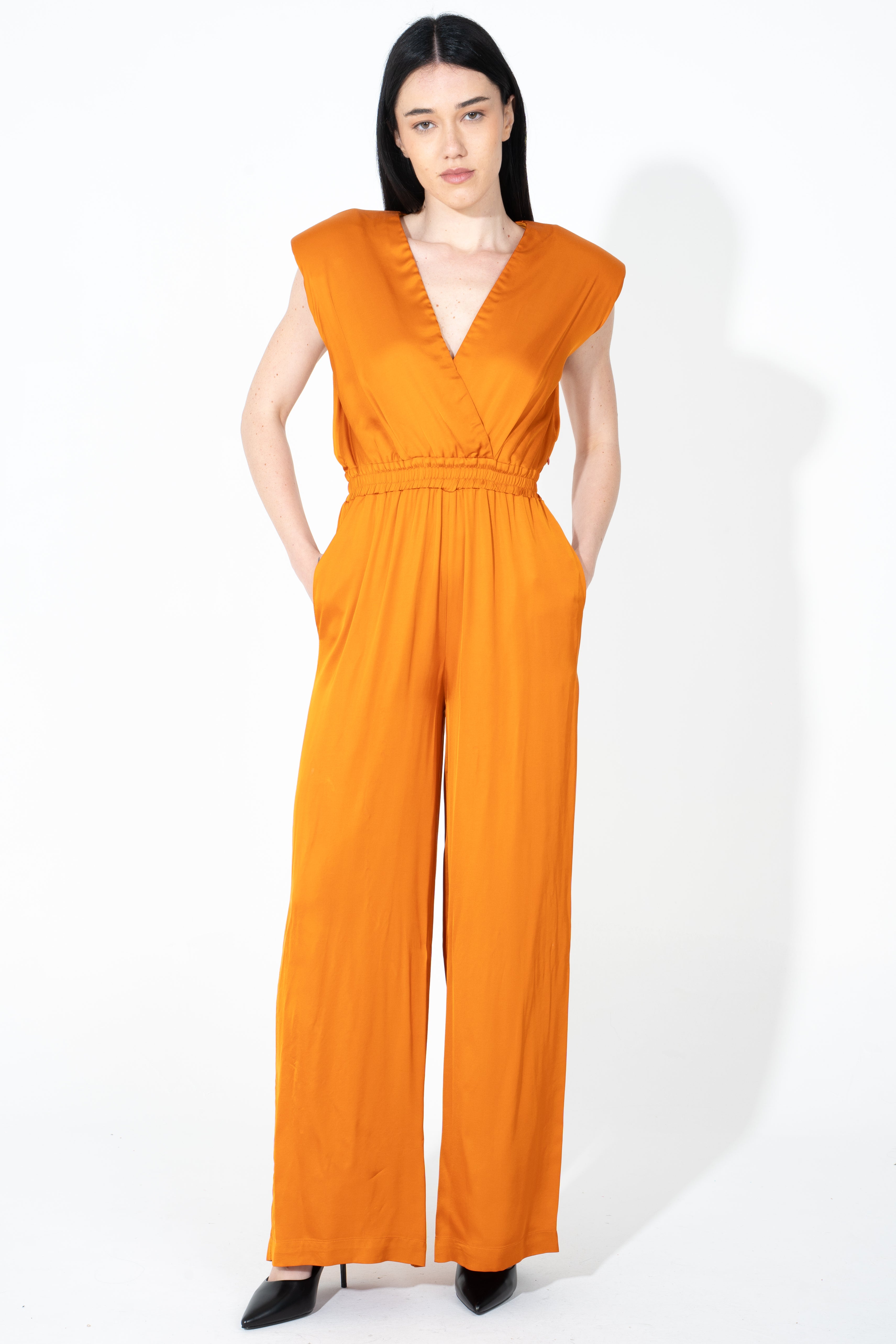 Tuta maxi in raso