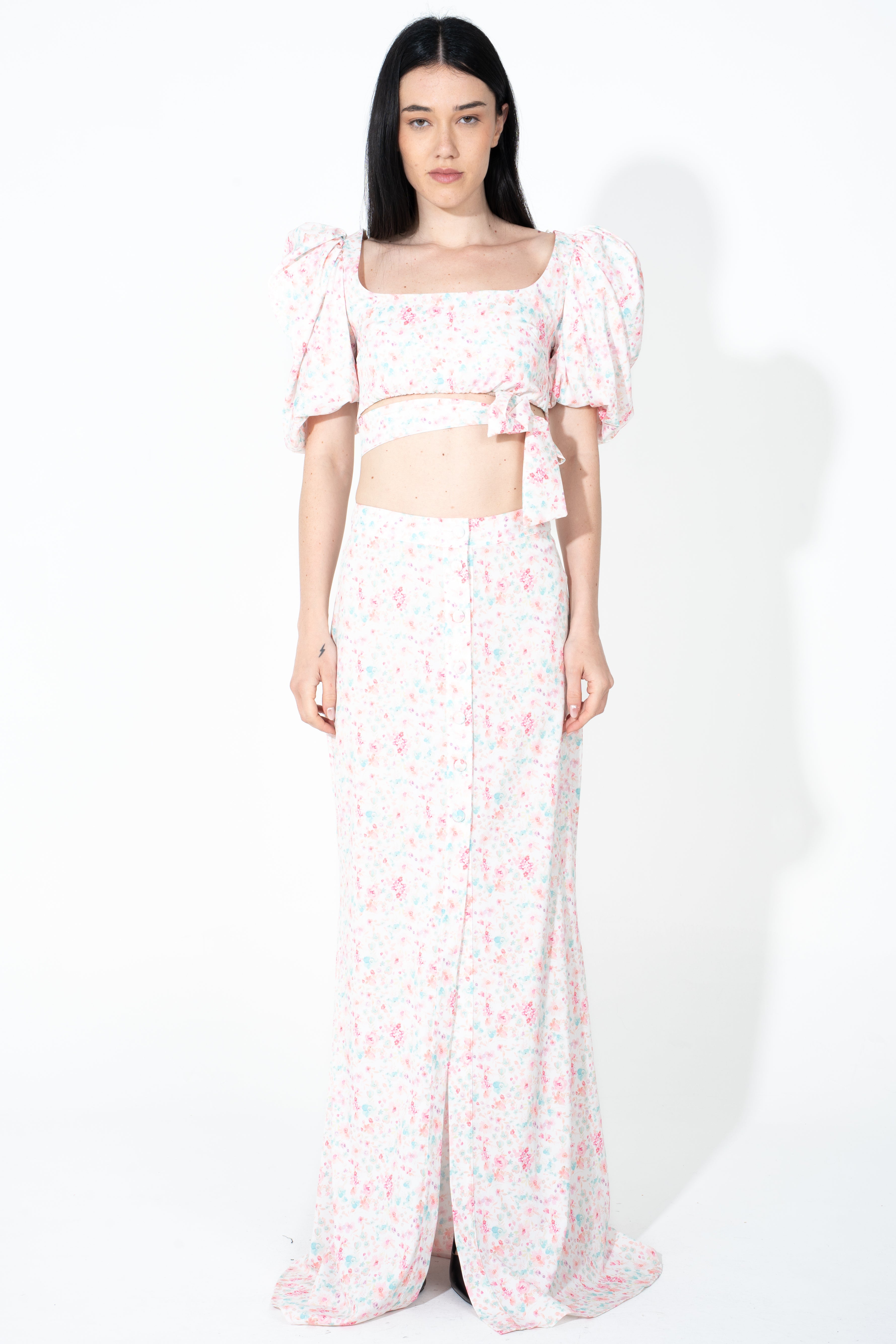 Top con maniche ampie