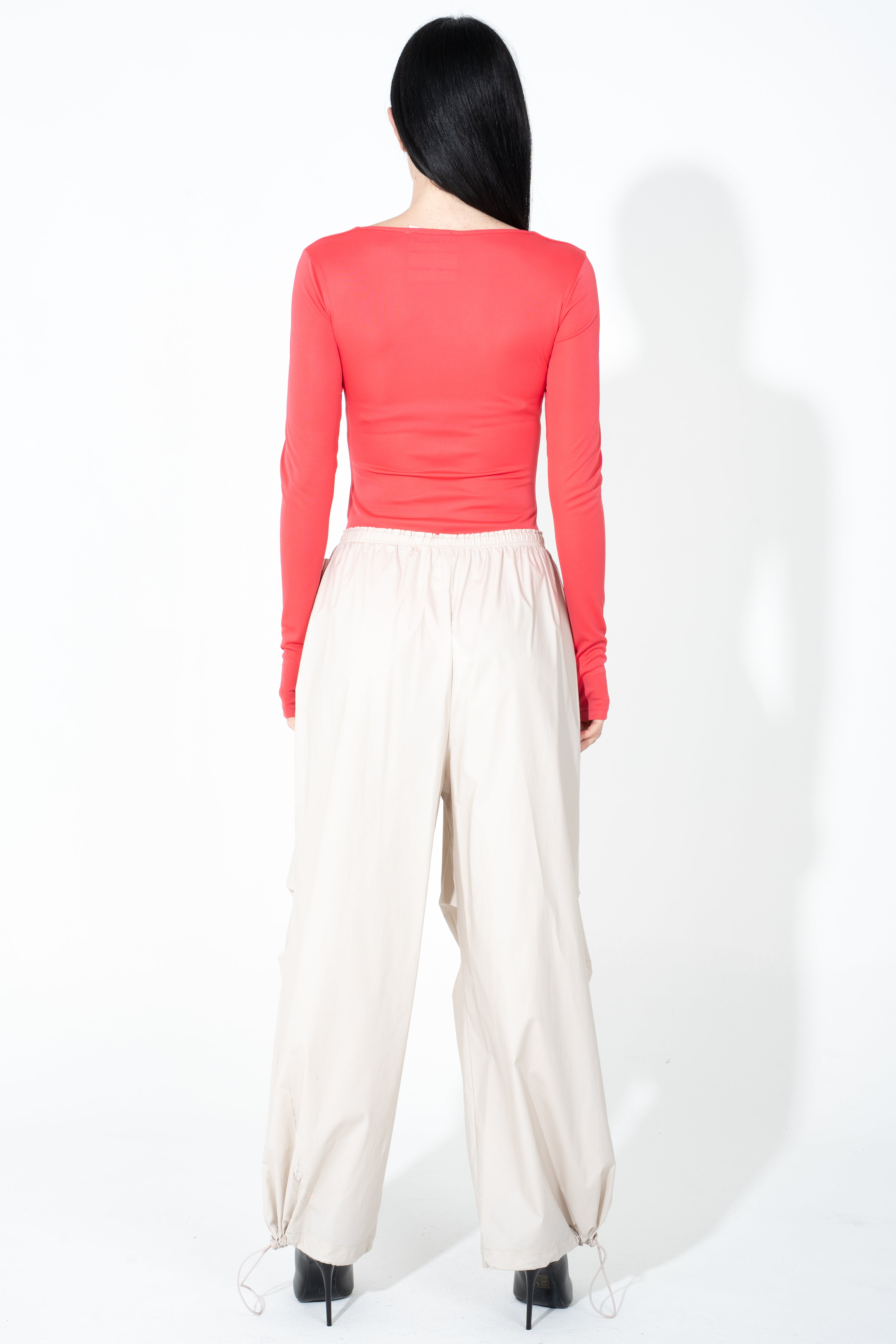 Pantalone con elastico in vita
