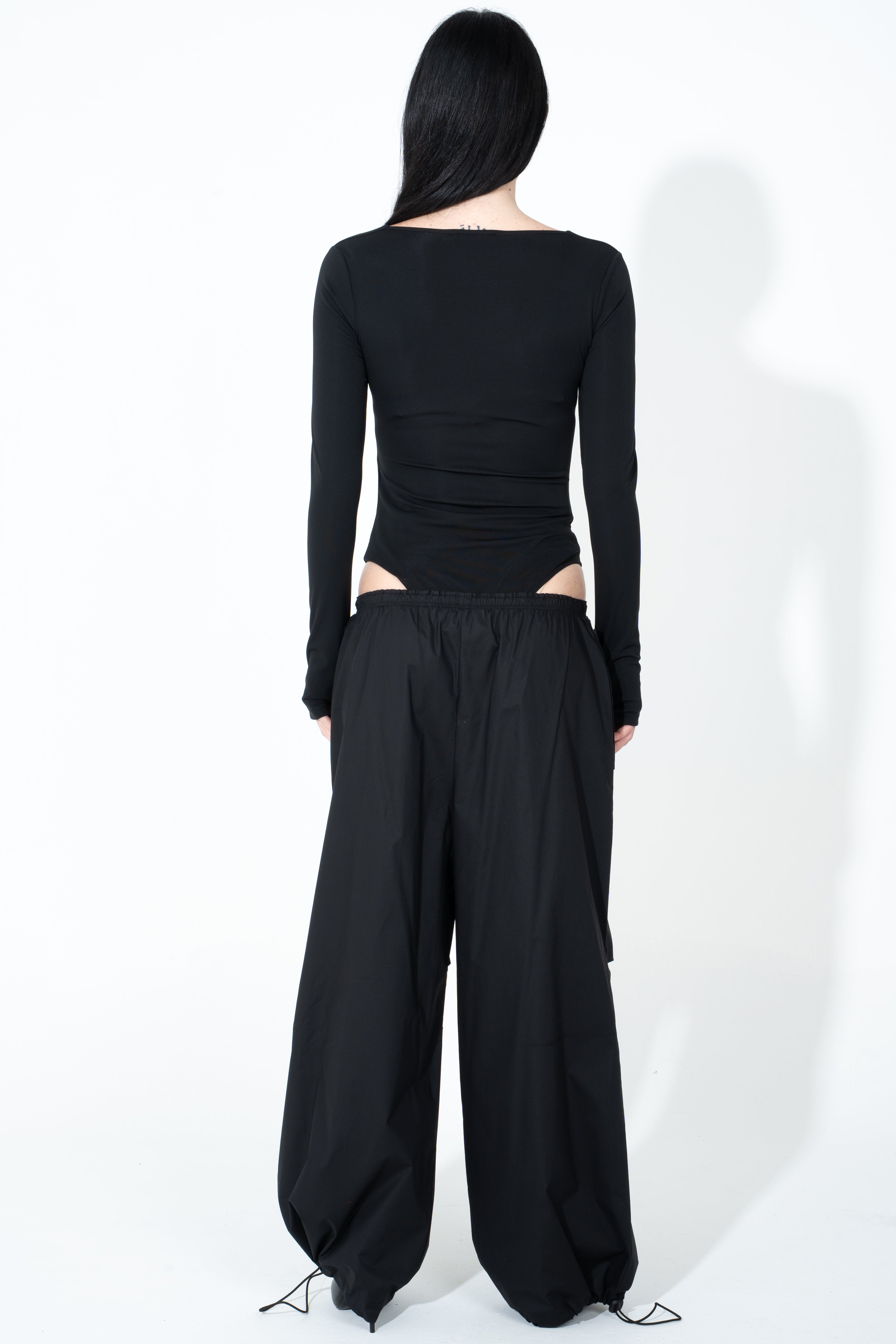 Pantalone con elastico in vita