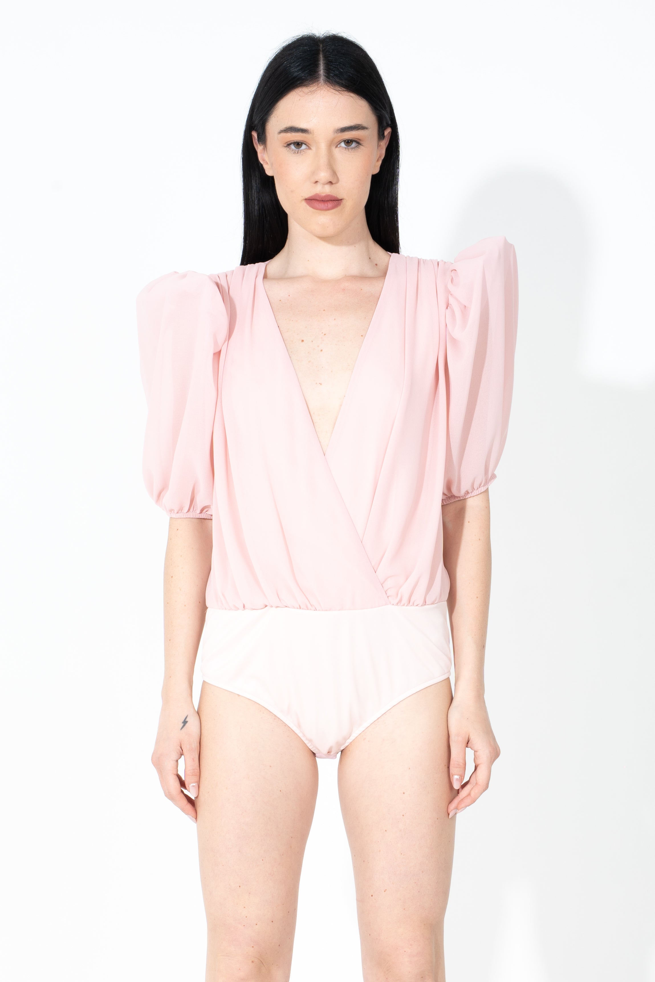 Blusa con spalline