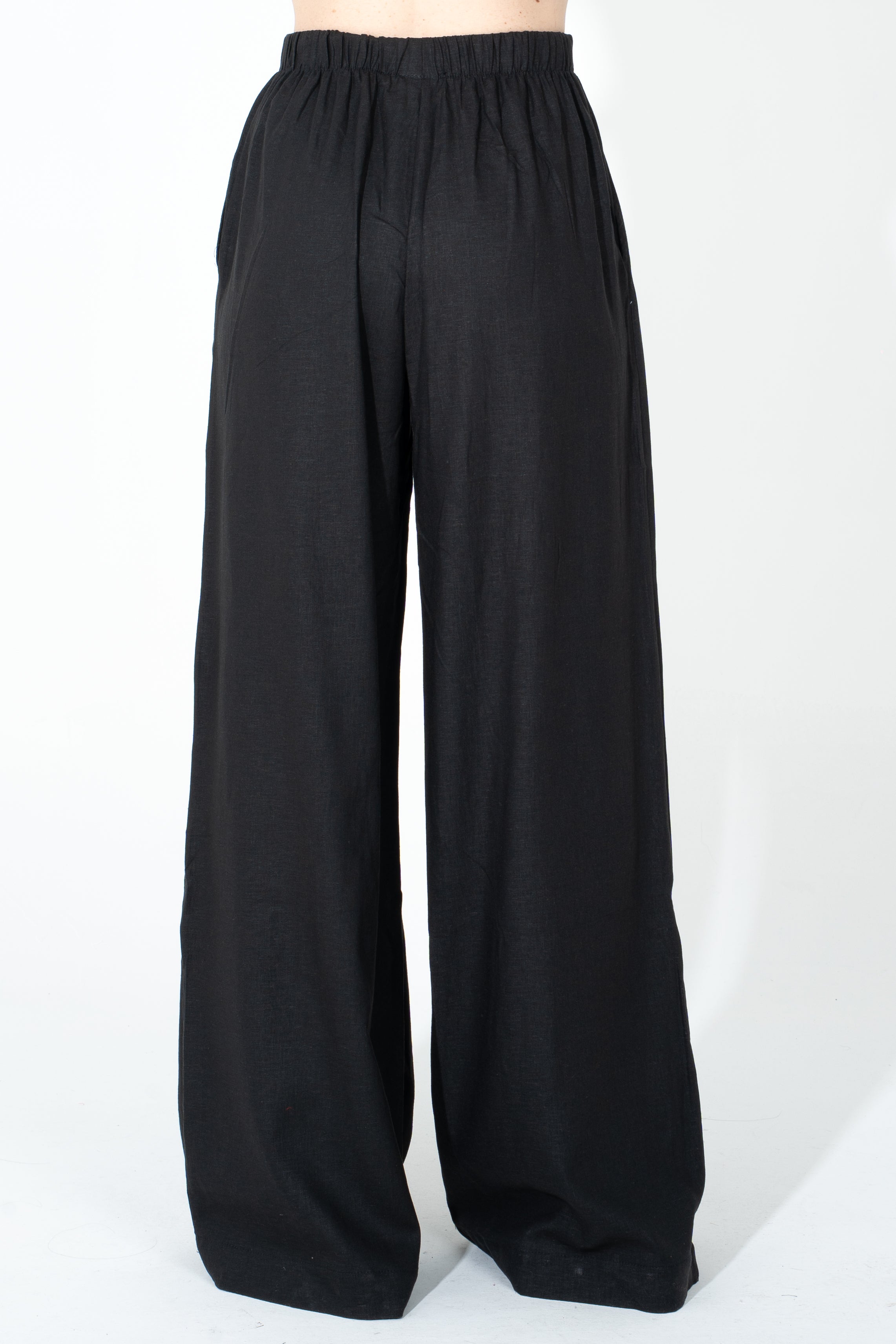 Pantalone palazzo in lino