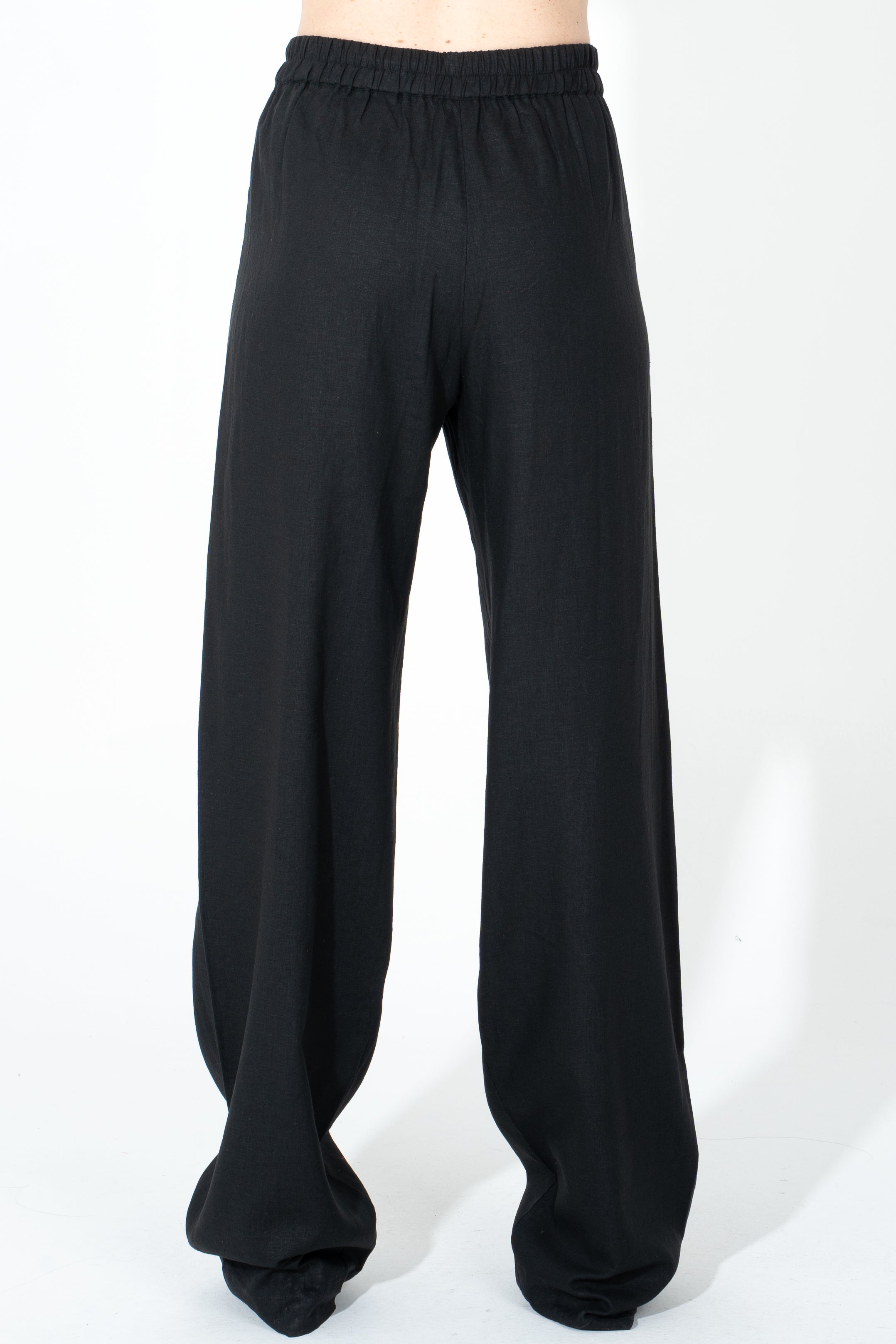 Pantalone palazzo in lino