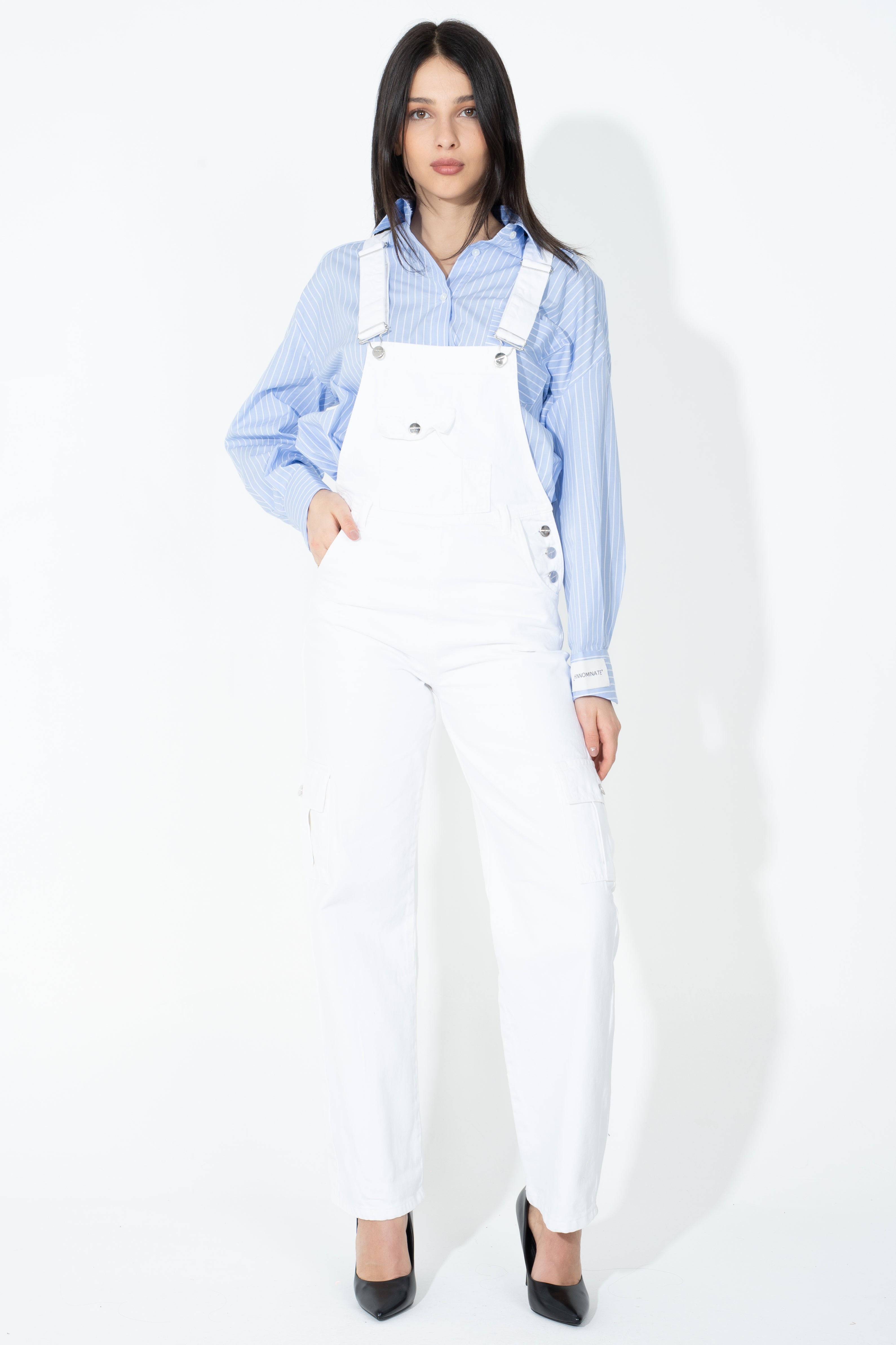 Salopette in tessuto jeans