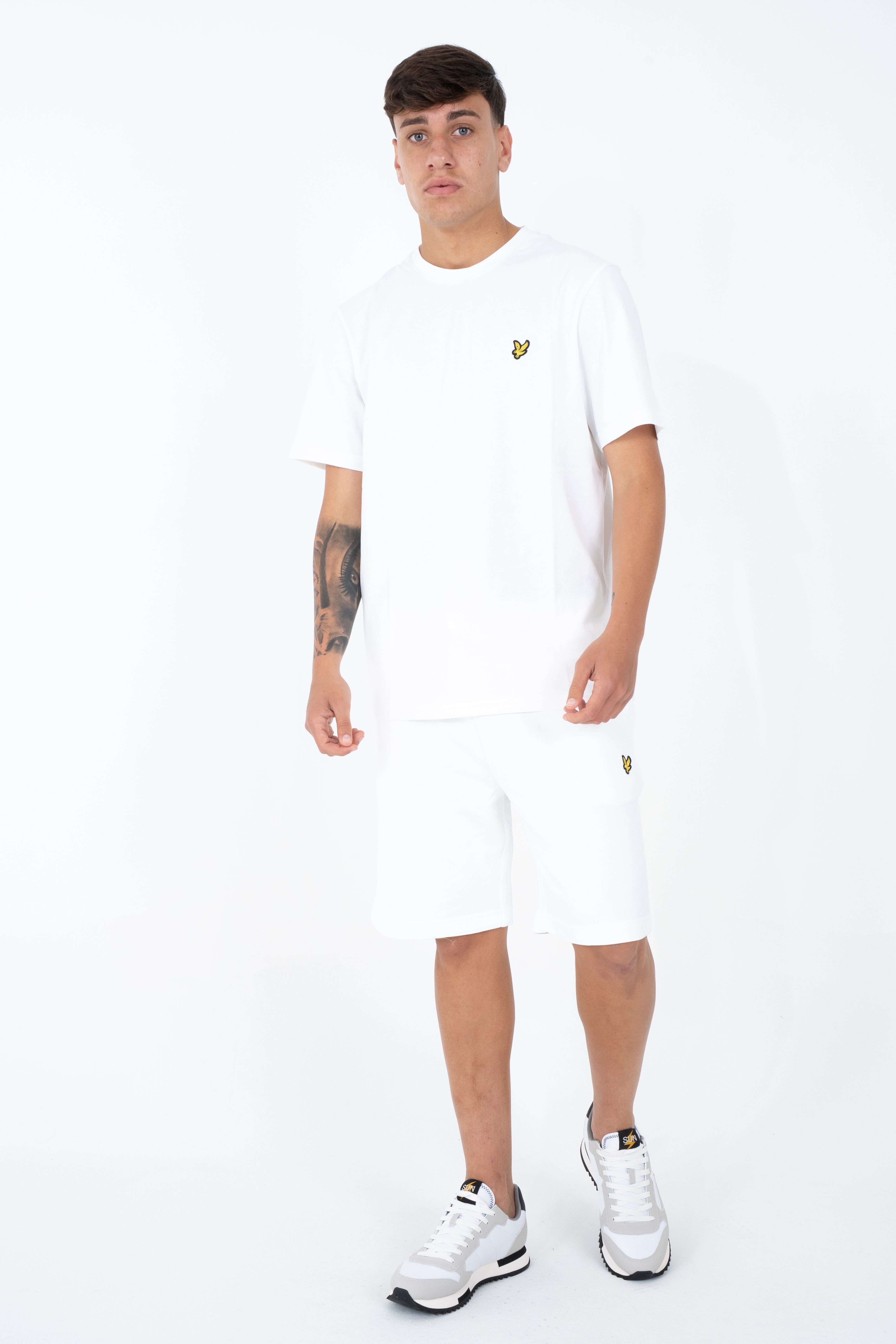 Shorts basic in tessuto felpa