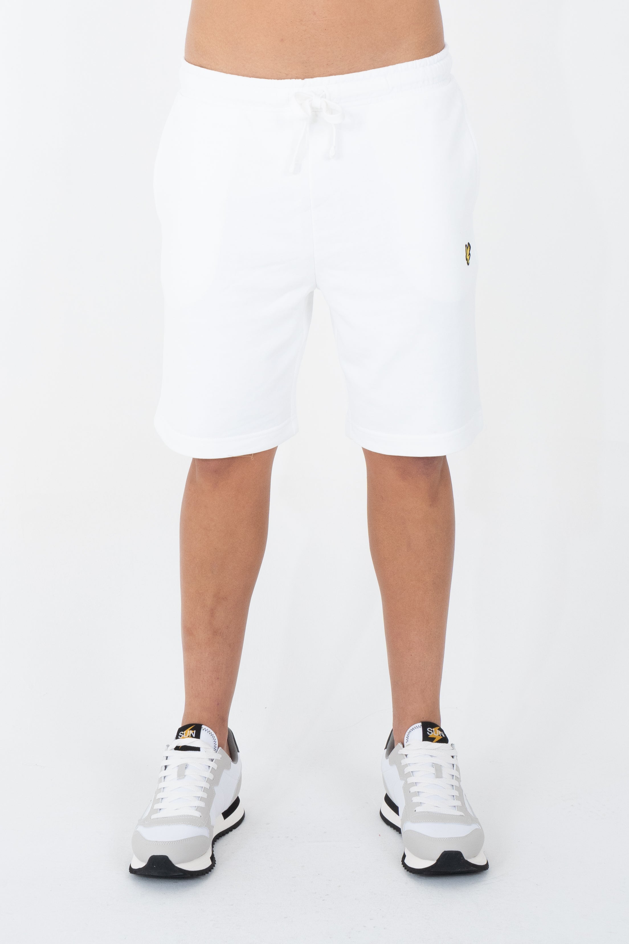 Shorts basic in tessuto felpa