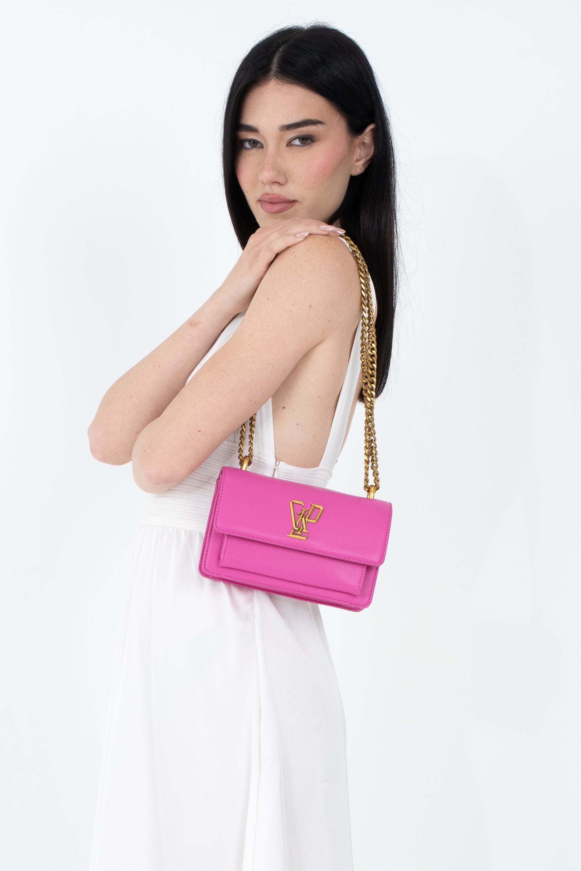 Borsa a spalla con monogramma