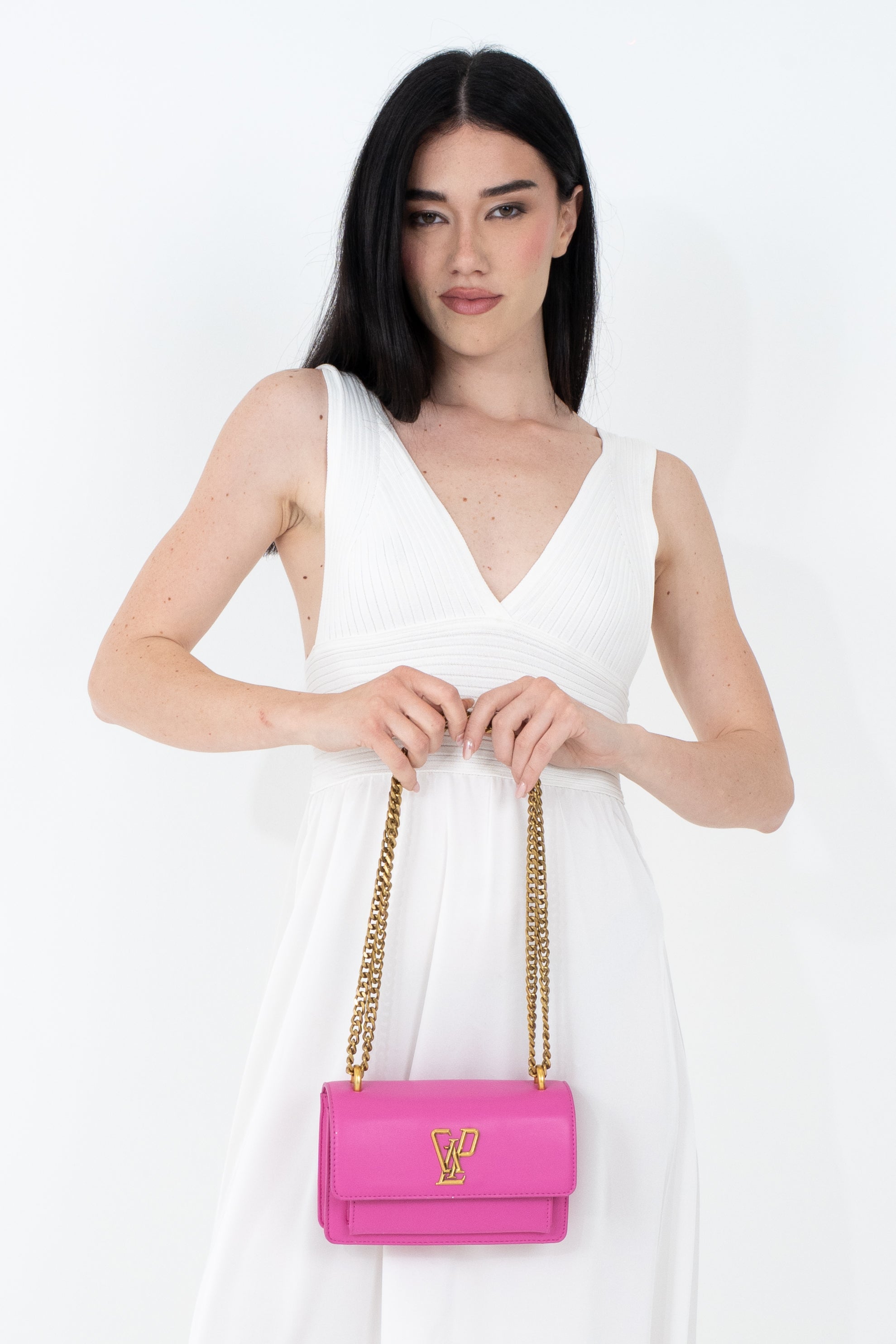 Borsa a spalla con monogramma