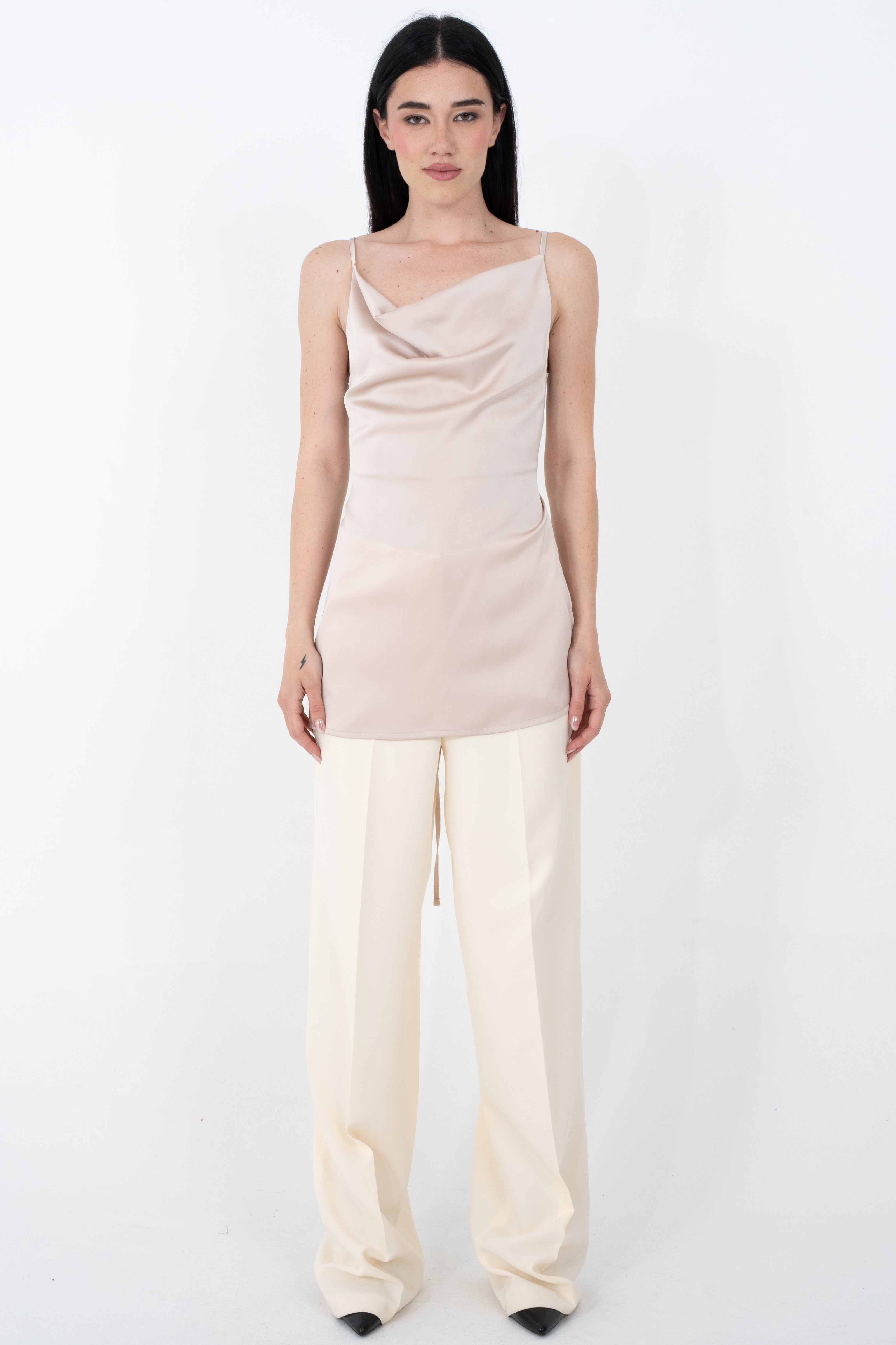 Canotta satin