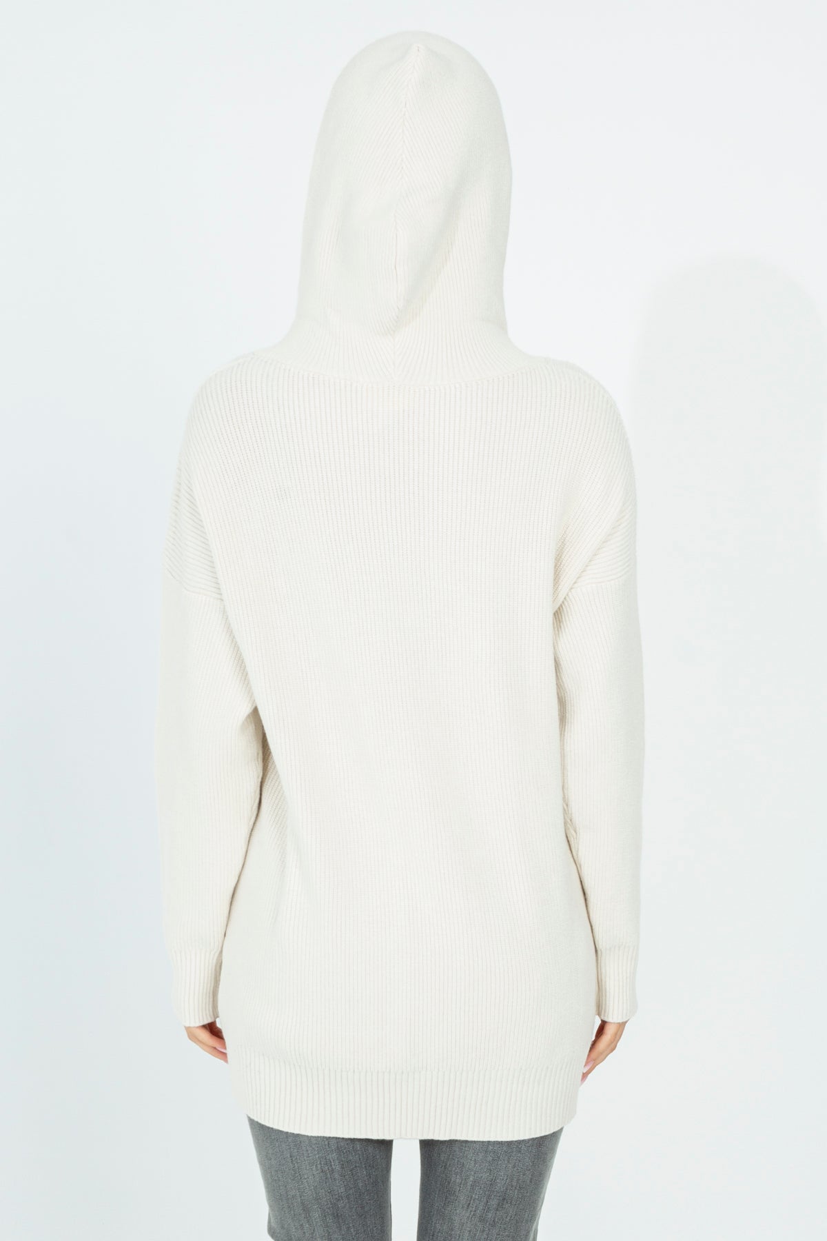 Oversized knitted wool sweater