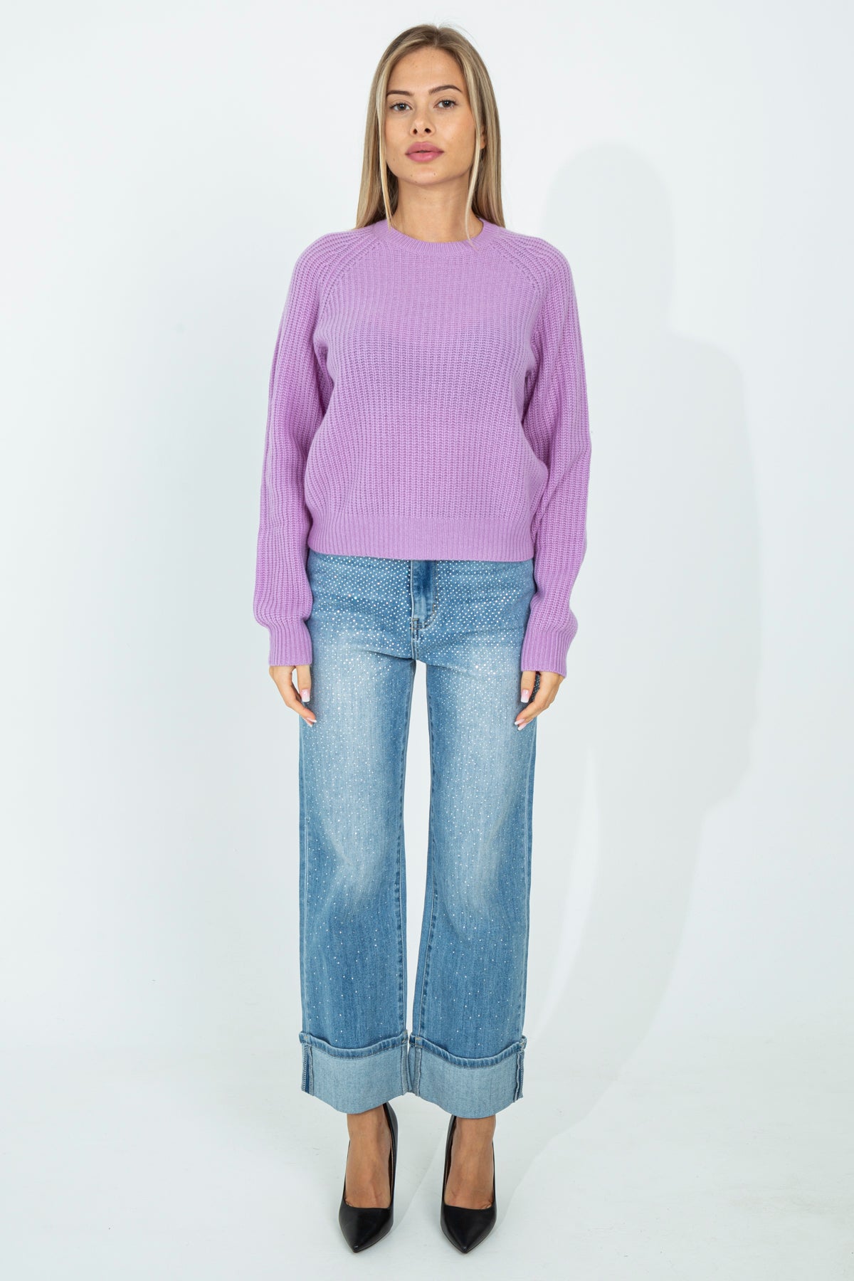 Knitted cashmere sweater