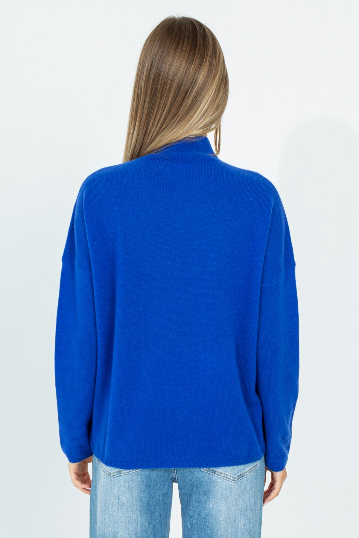 Cashmere half-neck sweater