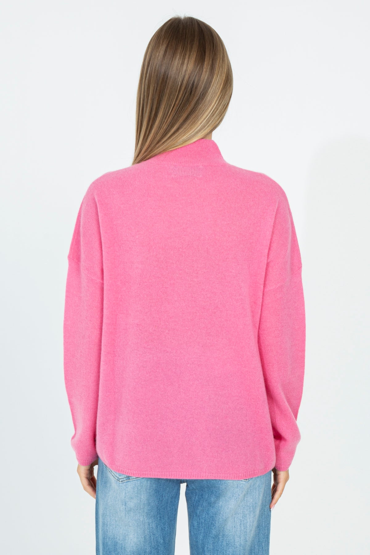 Cashmere half-neck sweater