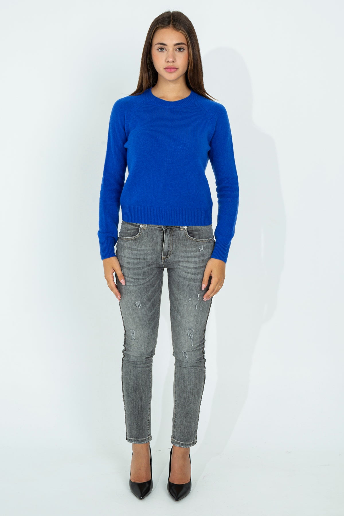 Cashmere crewneck sweater