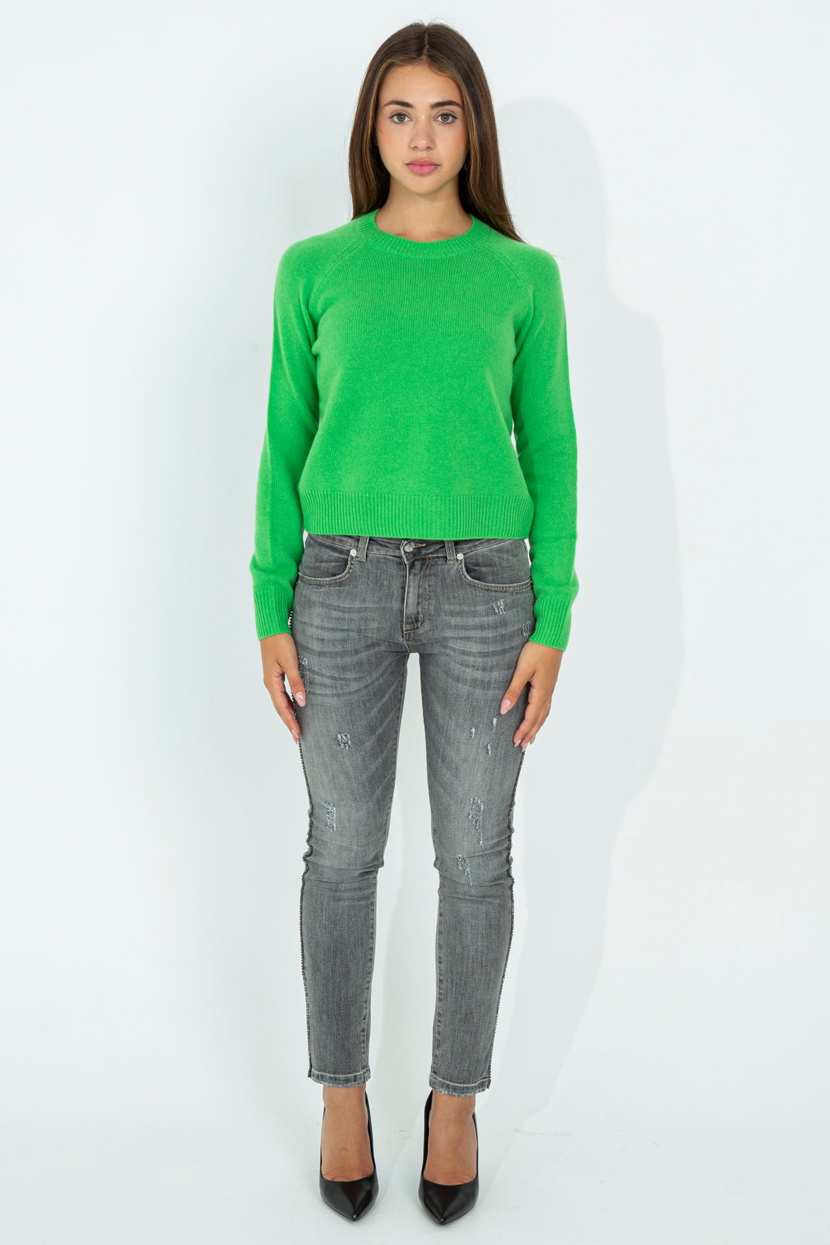Cashmere crewneck sweater