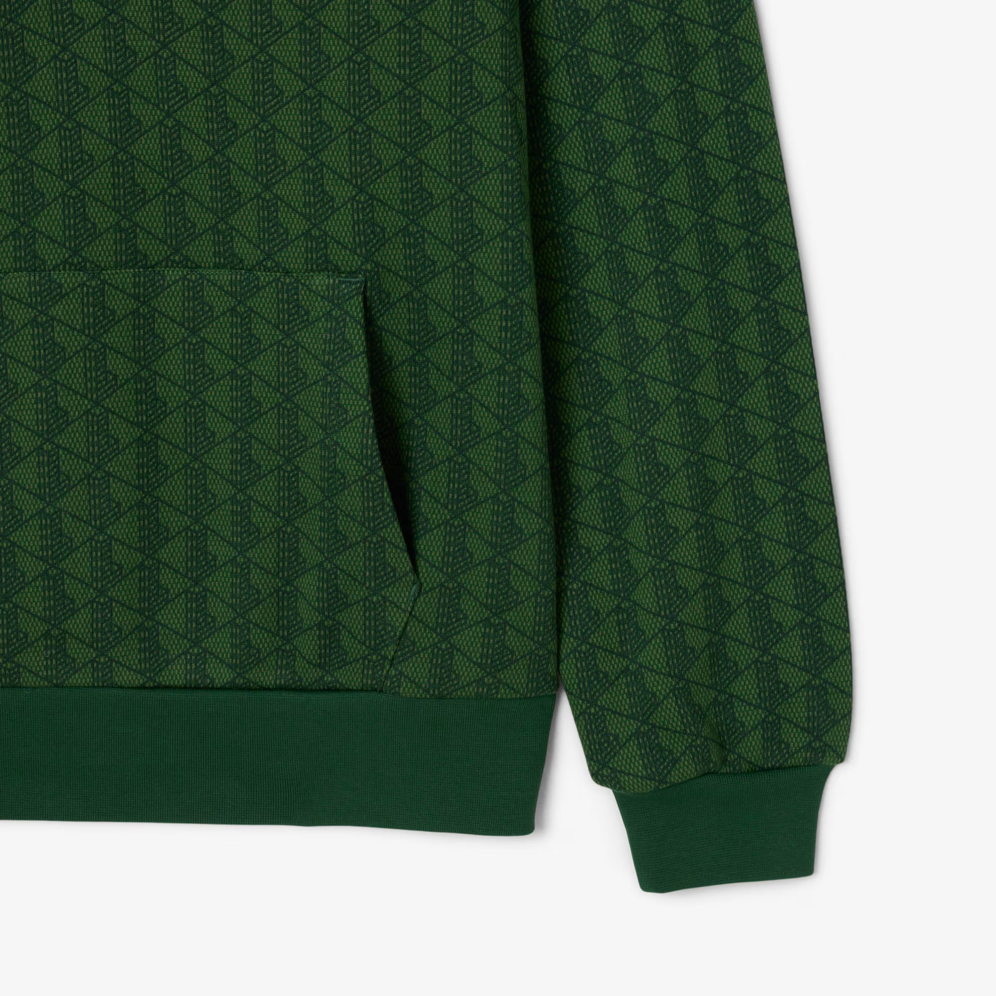 Felpa con cappuccio e monogramma