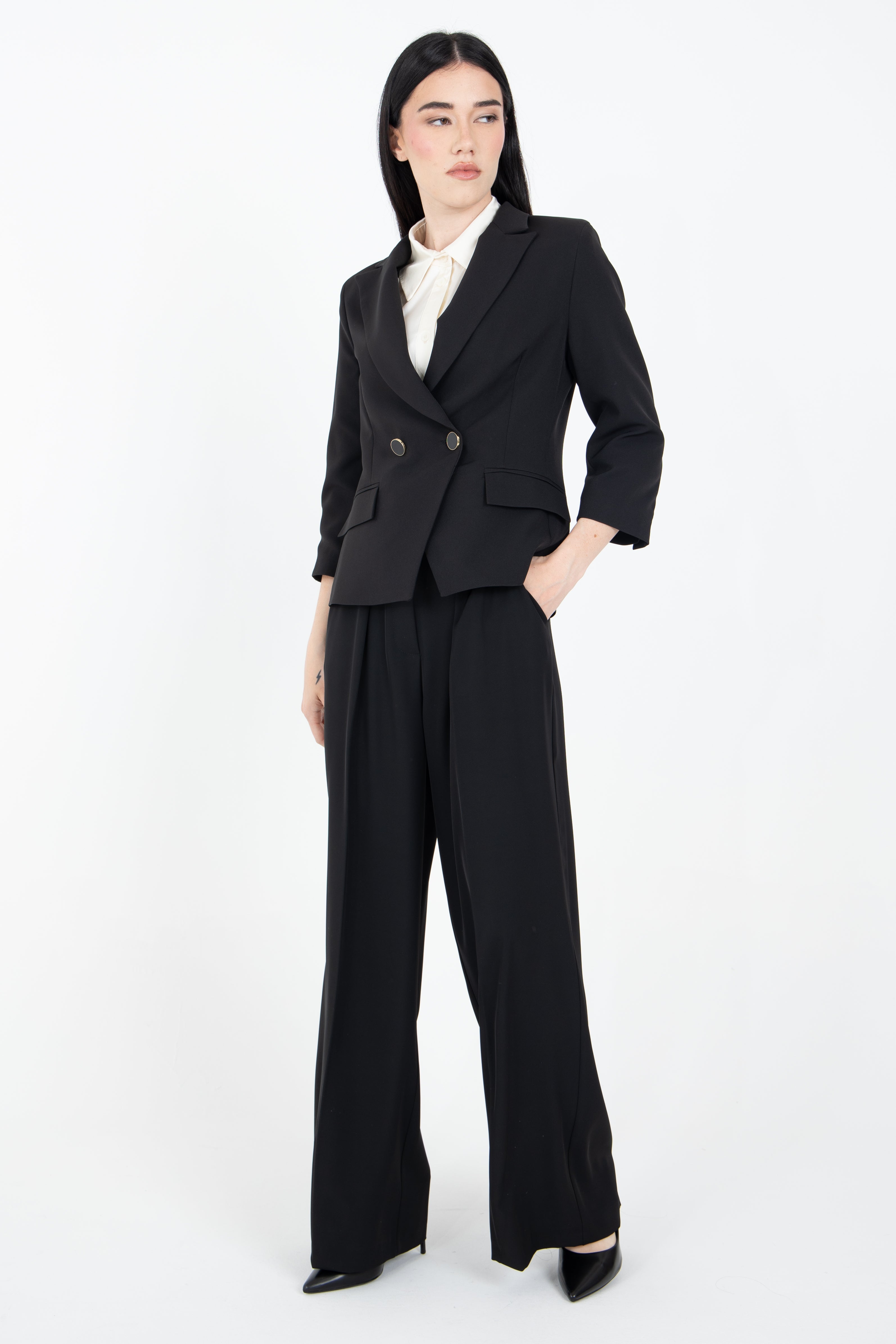 Pantalone a gamba ampia