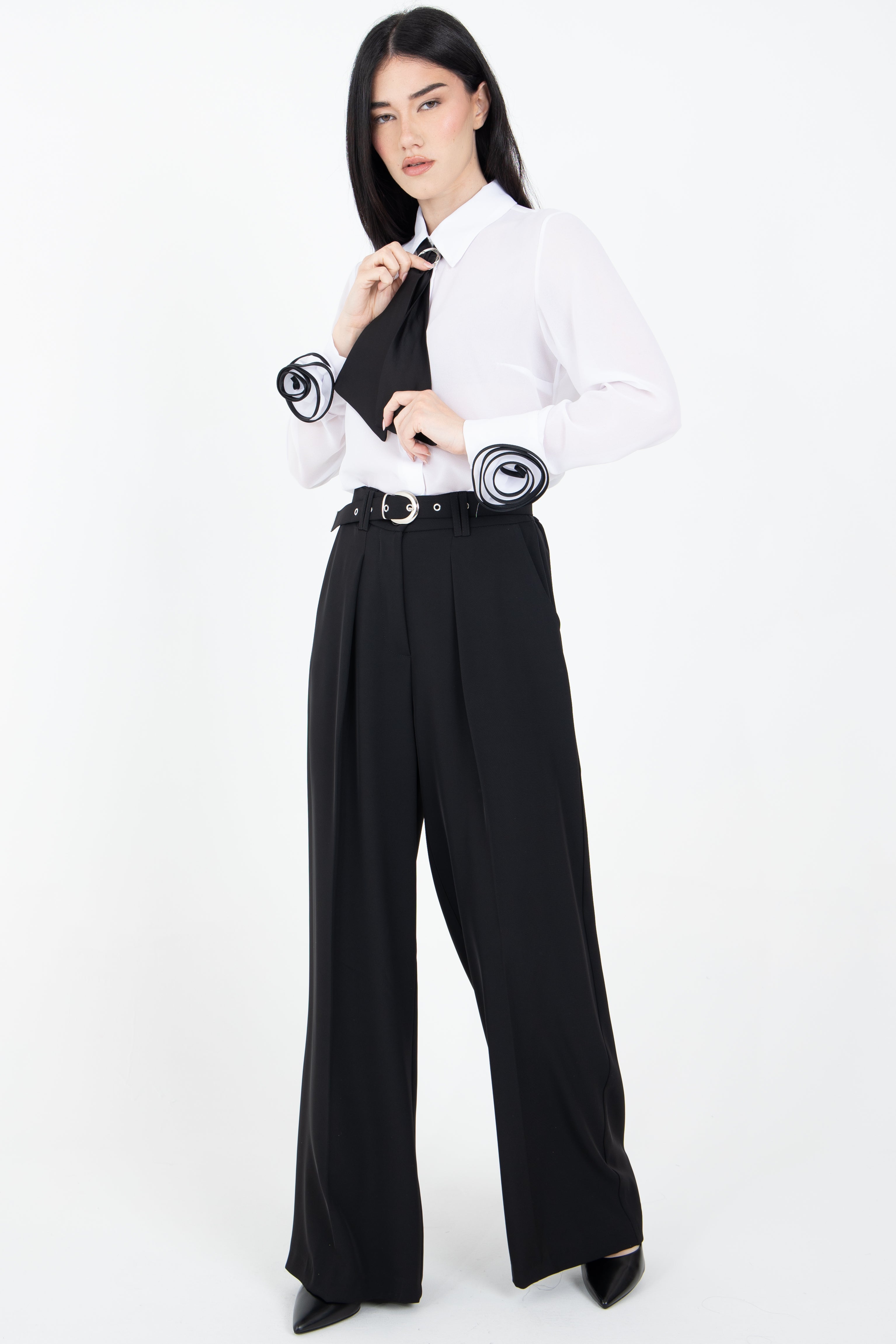 Pantalone a gamba ampia