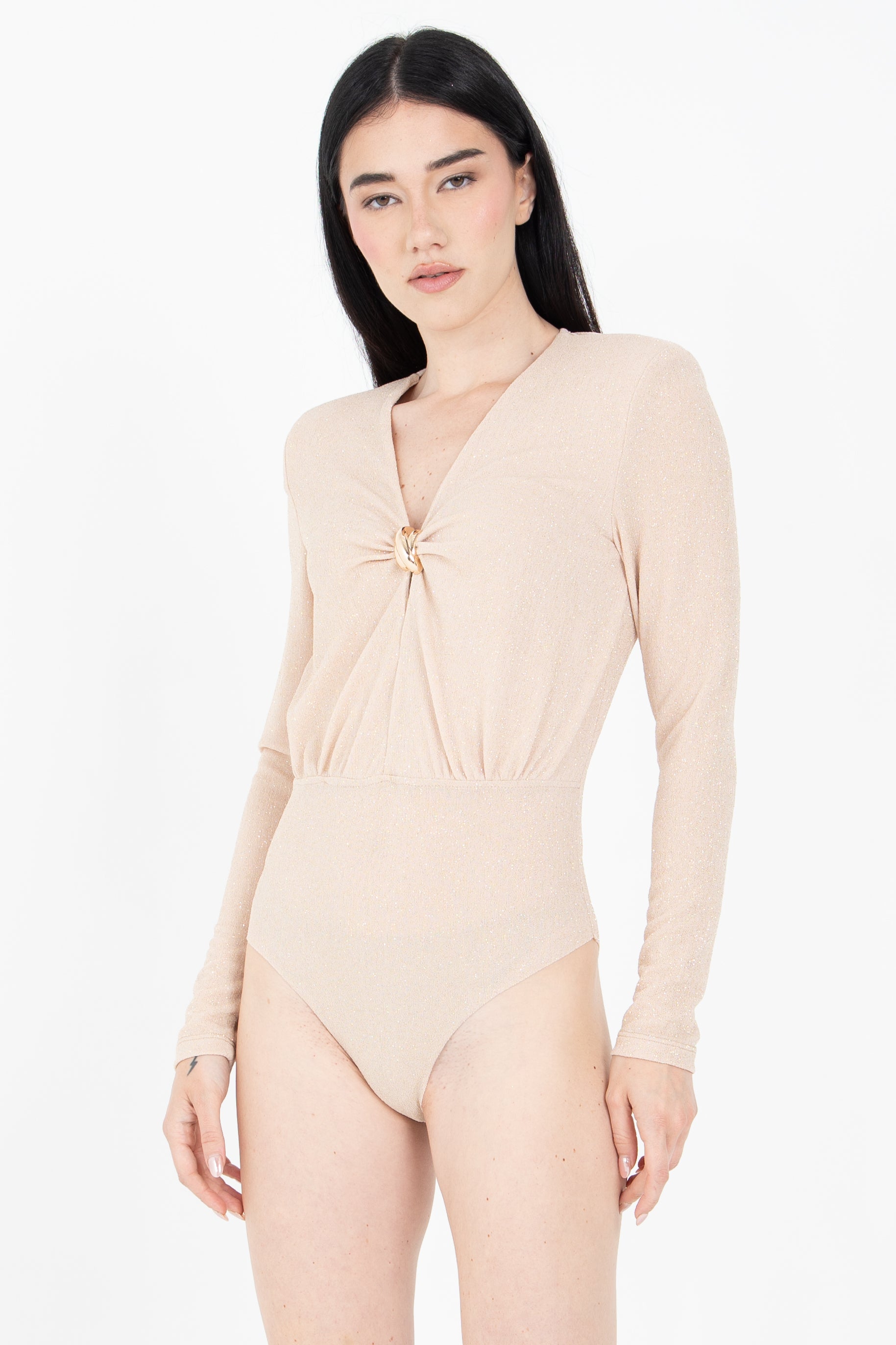 Body in tessuto lurex