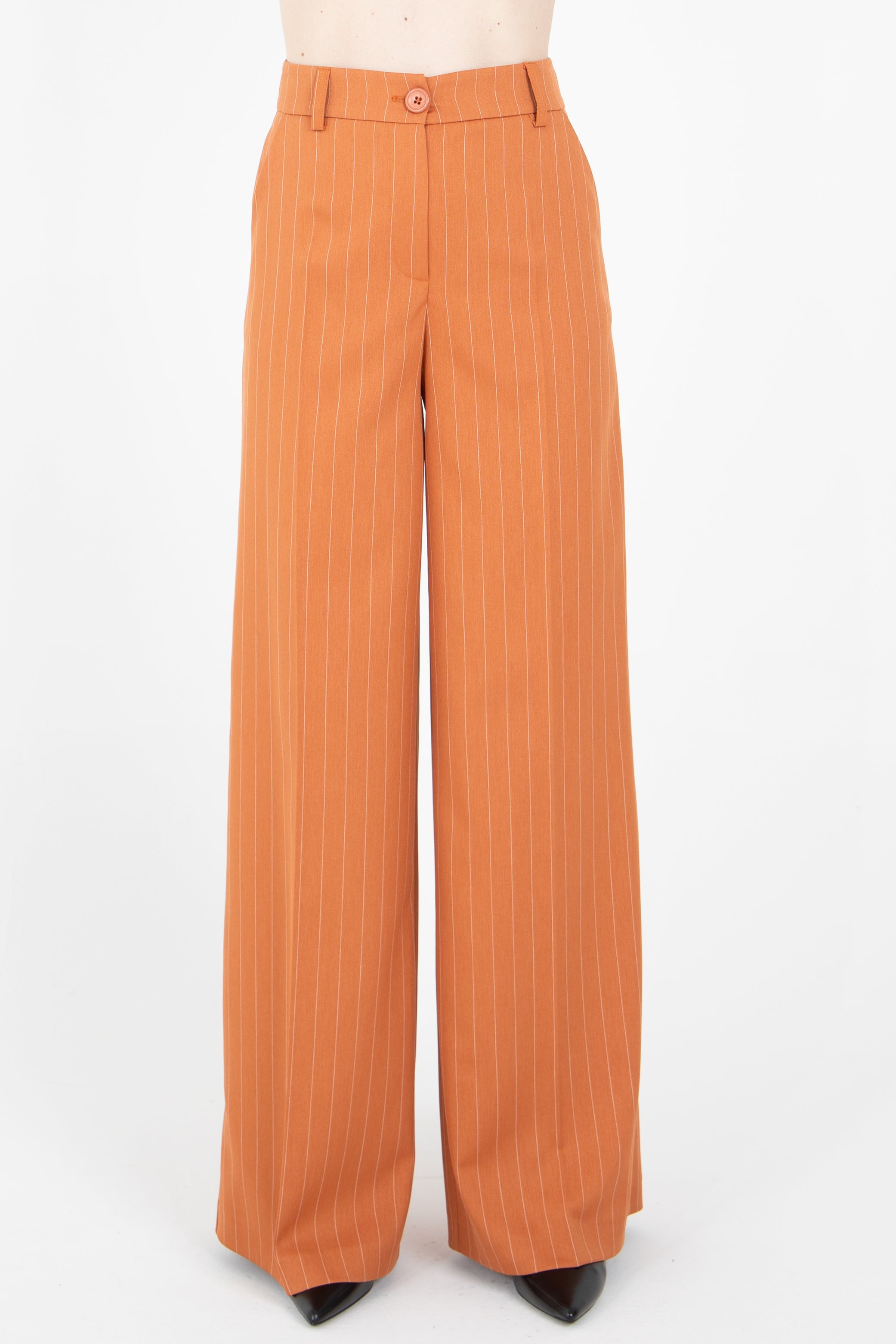 Pantalone palazzo gessato