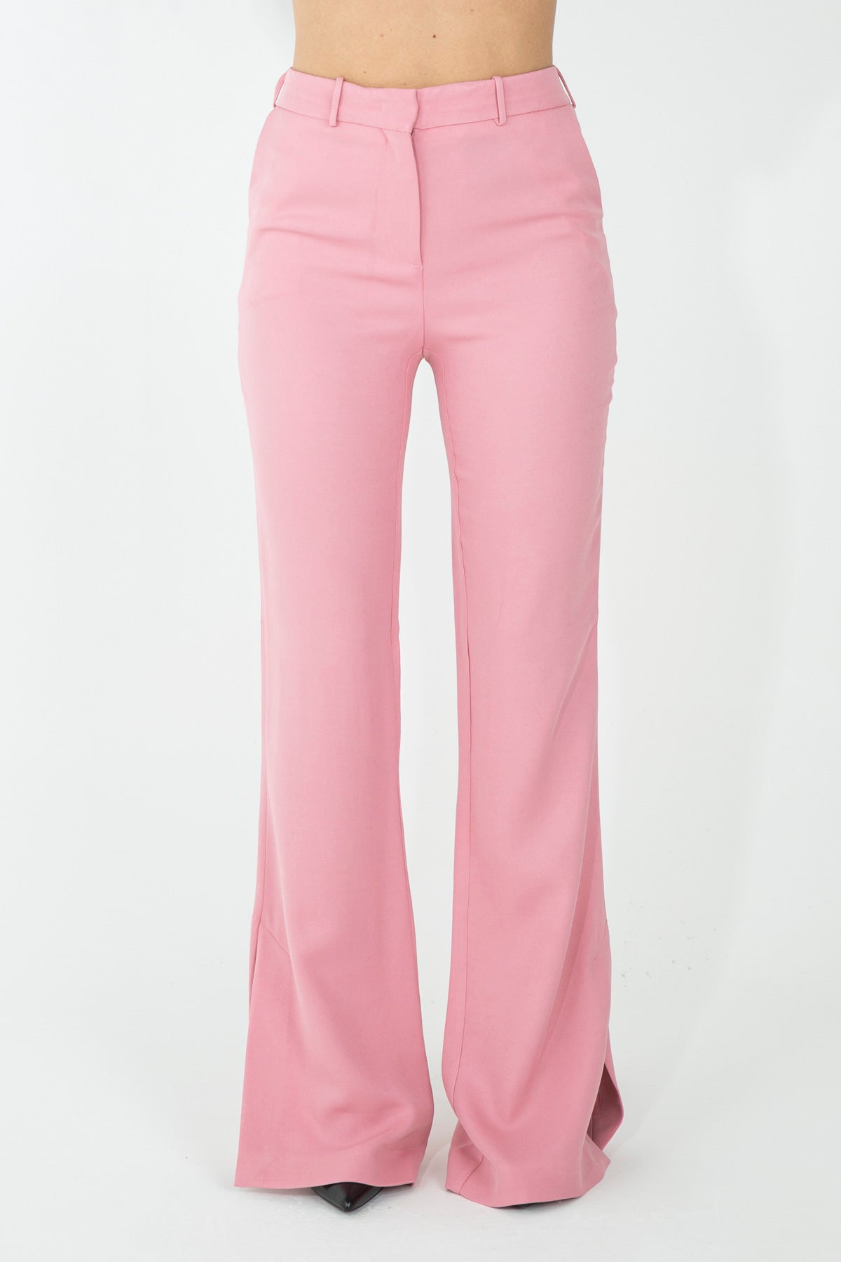 Pantalone flare in viscosa