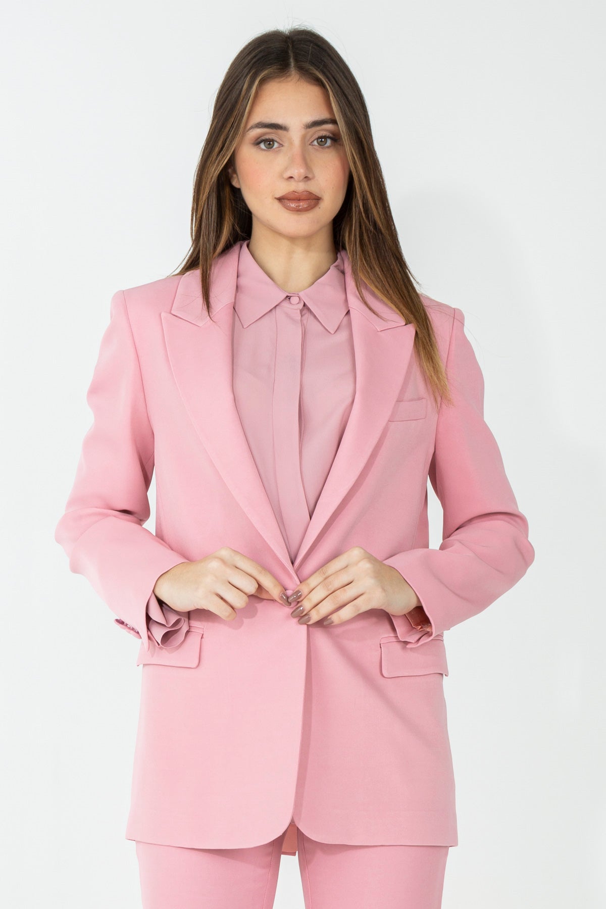 Giacca monopetto a taglio sartoriale