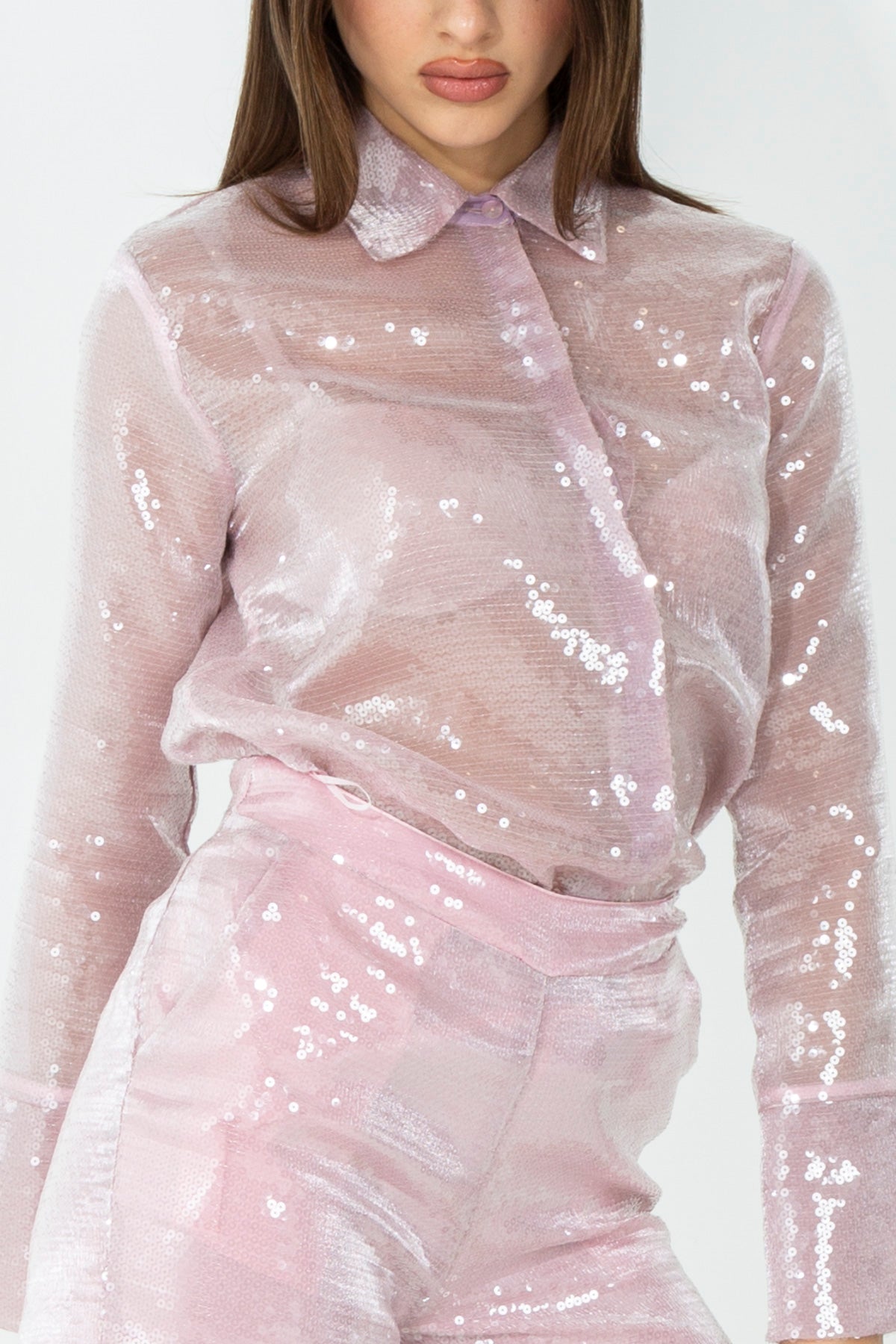 Camicia con paillettes