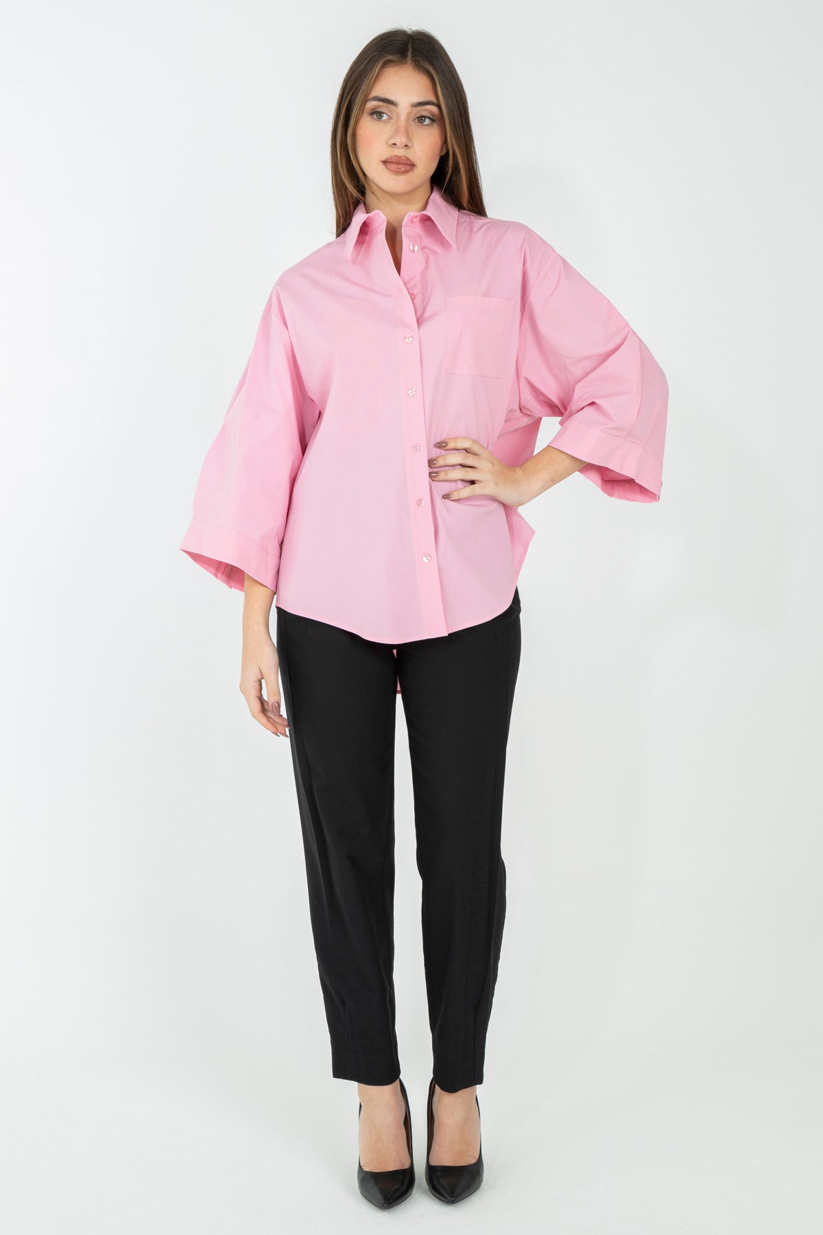 Camicia a maniche ampie