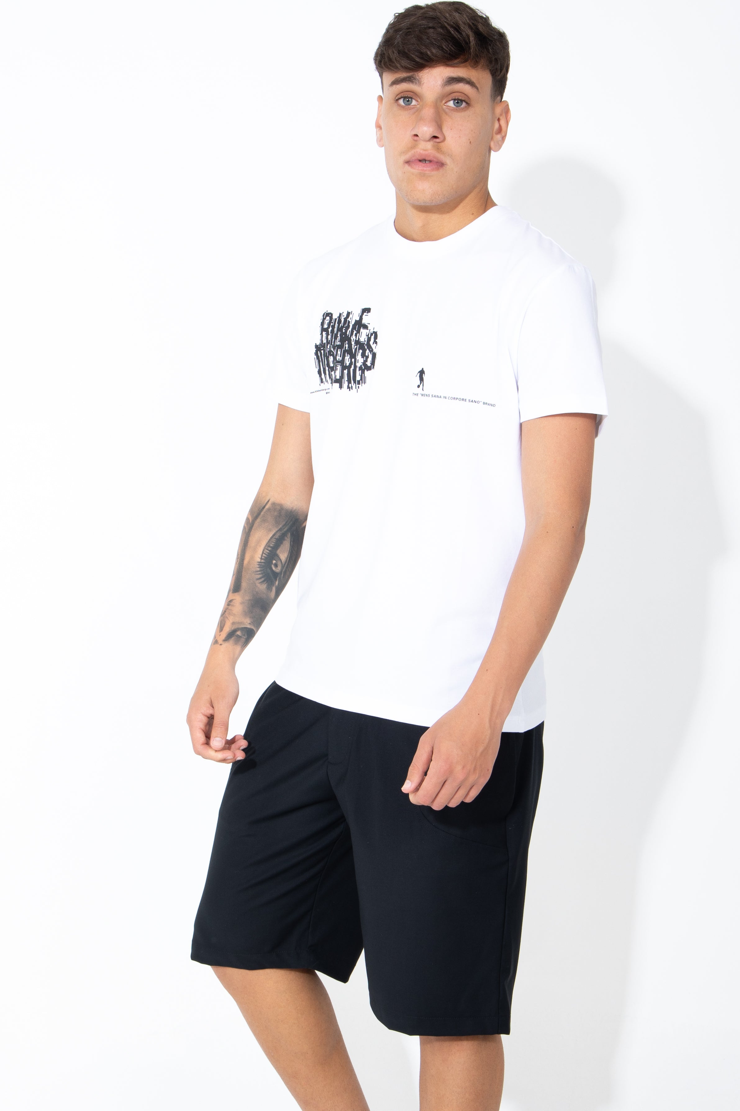 T-Shirt con logo effetto graffiti