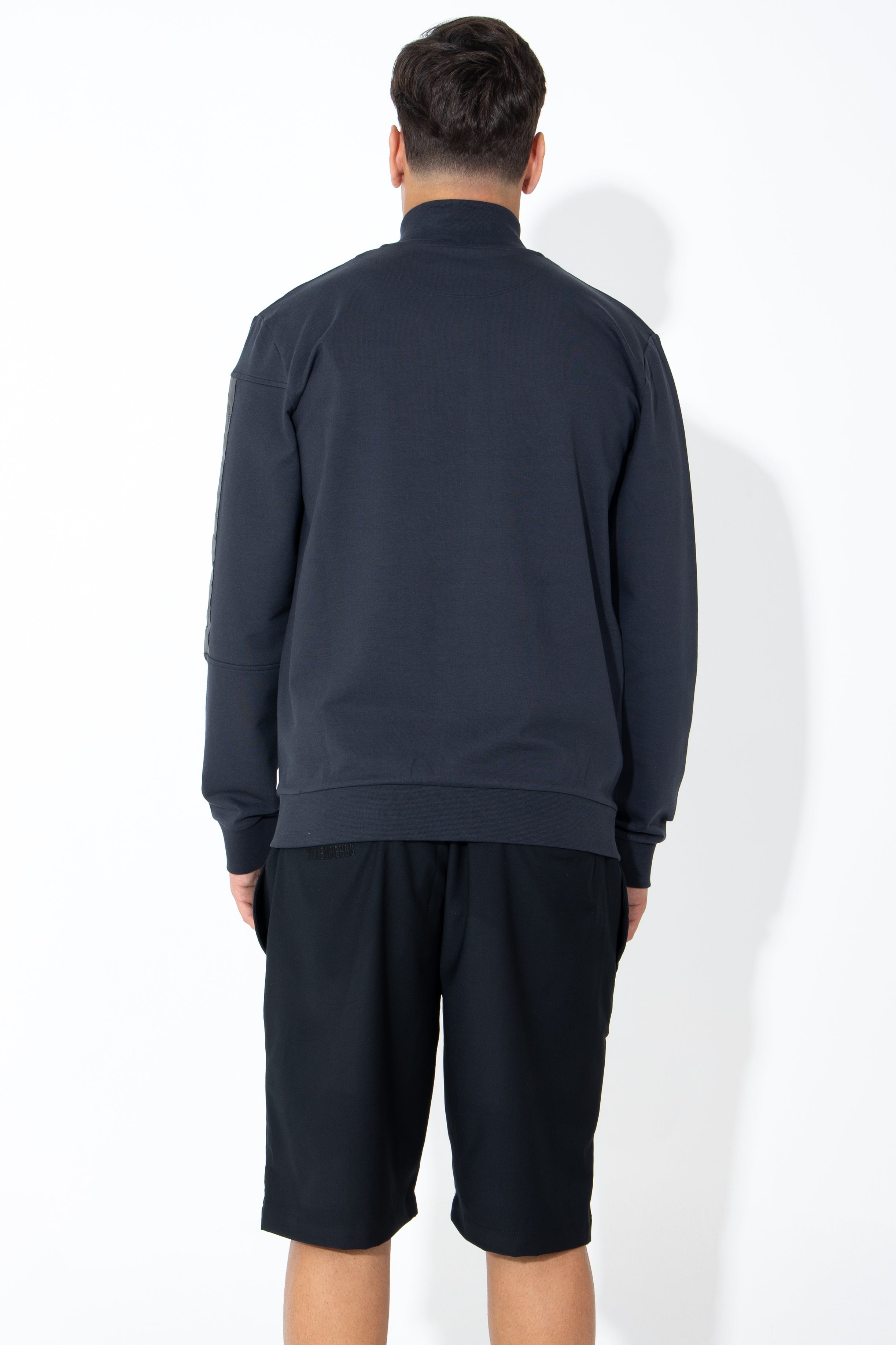 Felpa con zip e logo
