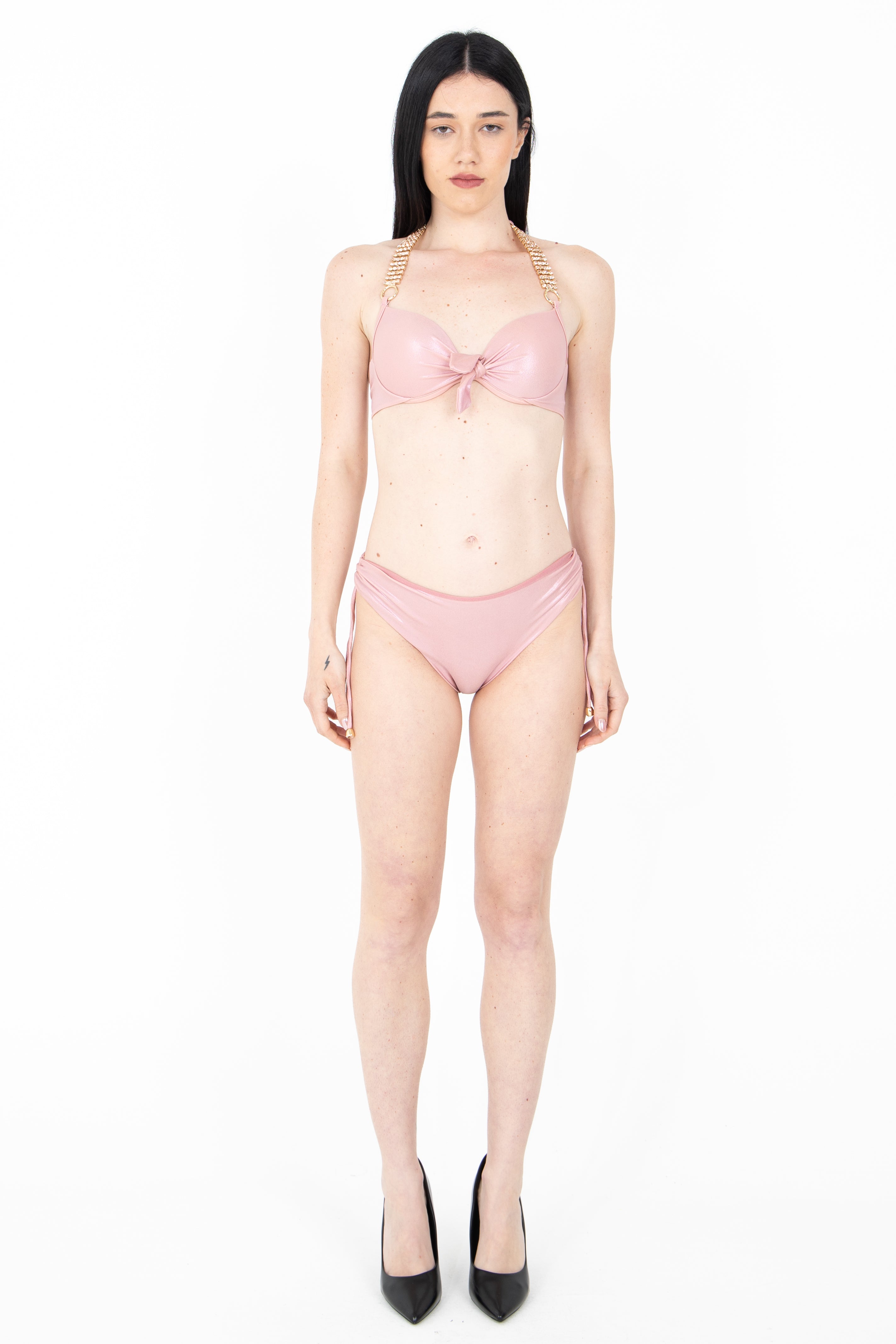 Costume bikini con slip americano regolabile