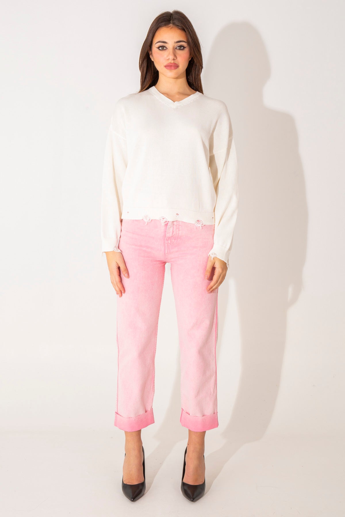 Kate straight cropped fit jeans
